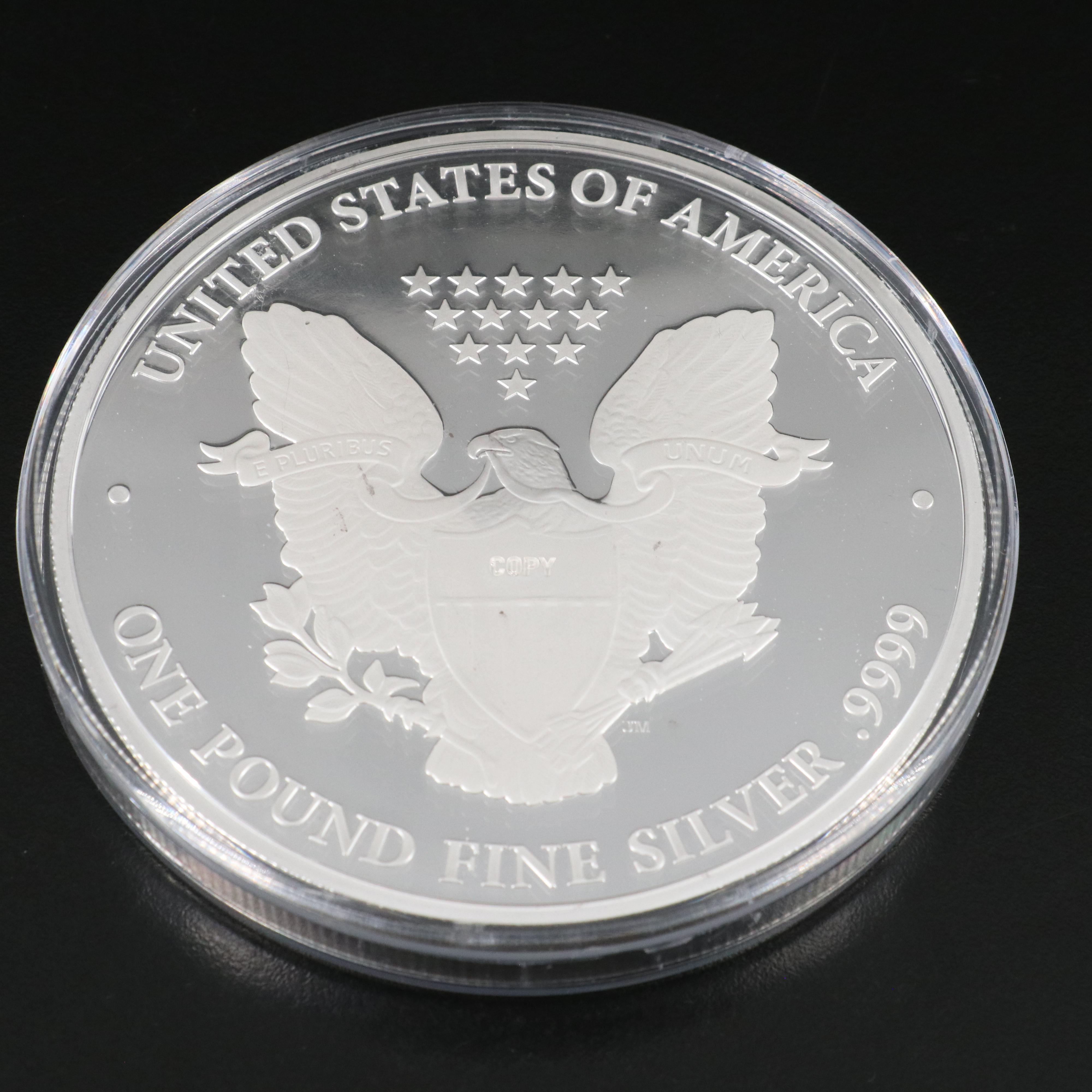 One Troy Pound Fine Silver Round