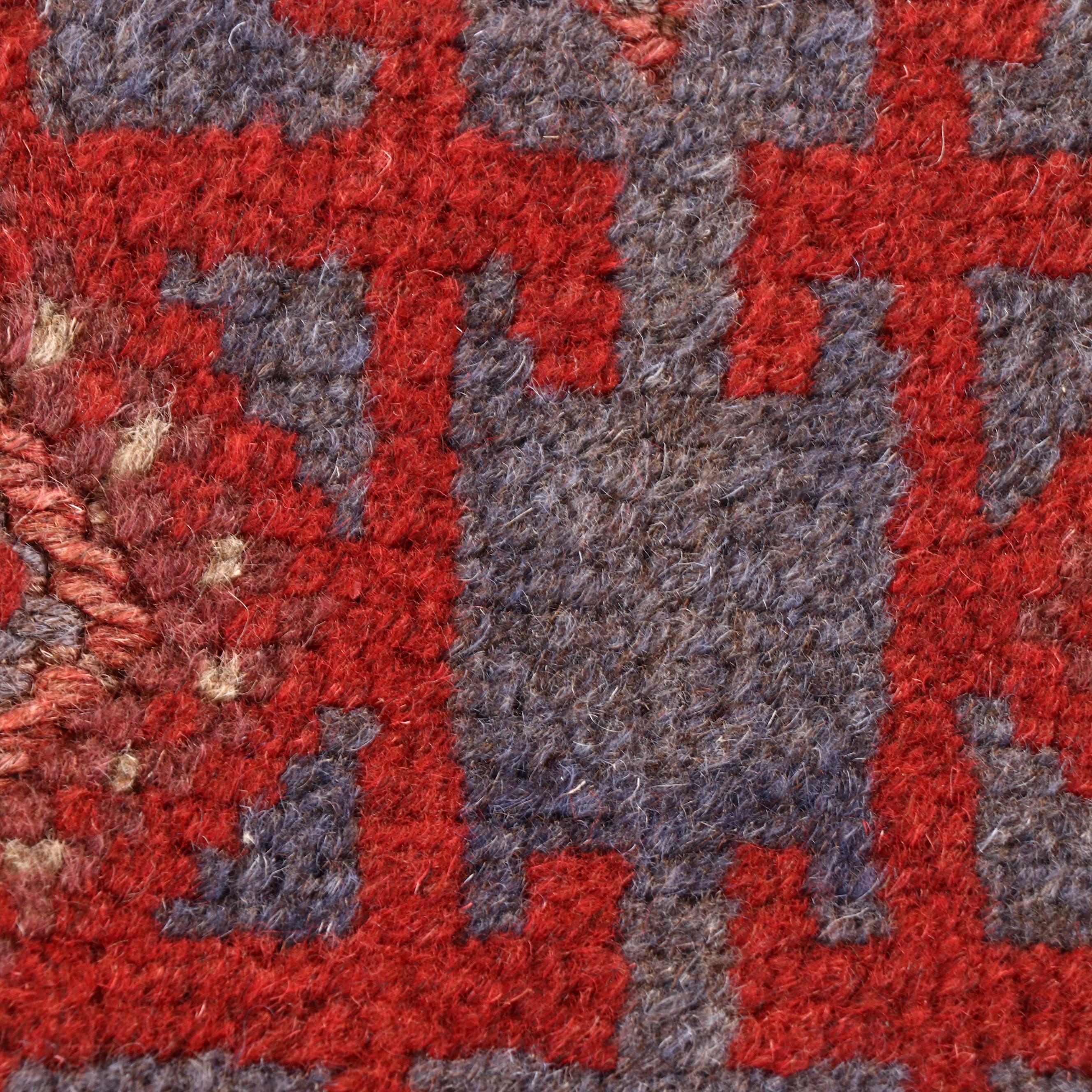 1'10 x 7'7 Handwoven Afghan Mashwani Carpet Runner