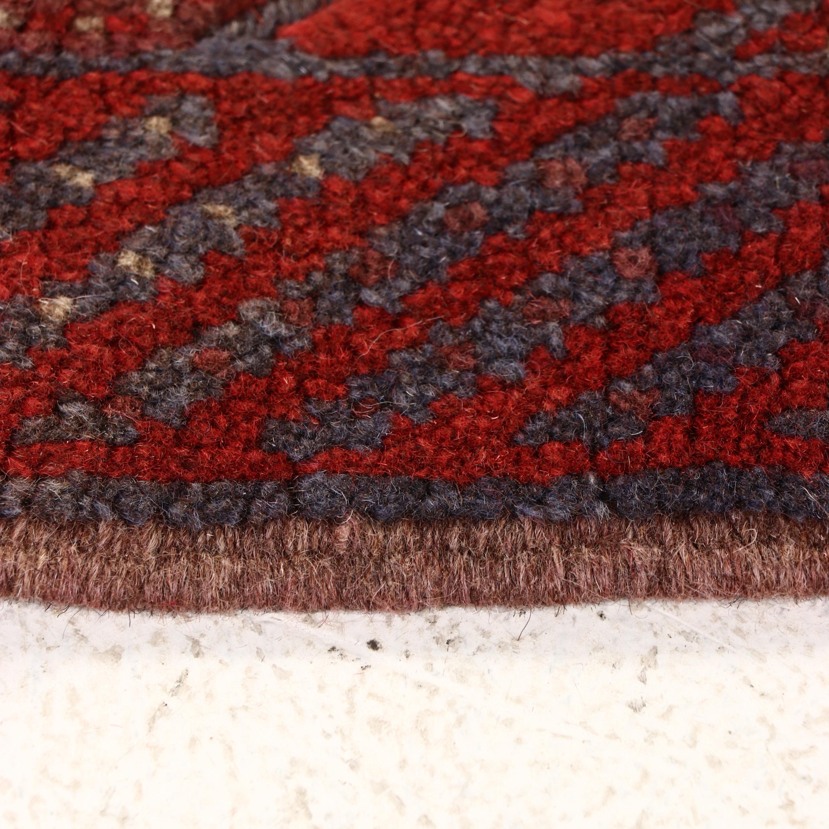 1'10 x 7'7 Handwoven Afghan Mashwani Carpet Runner