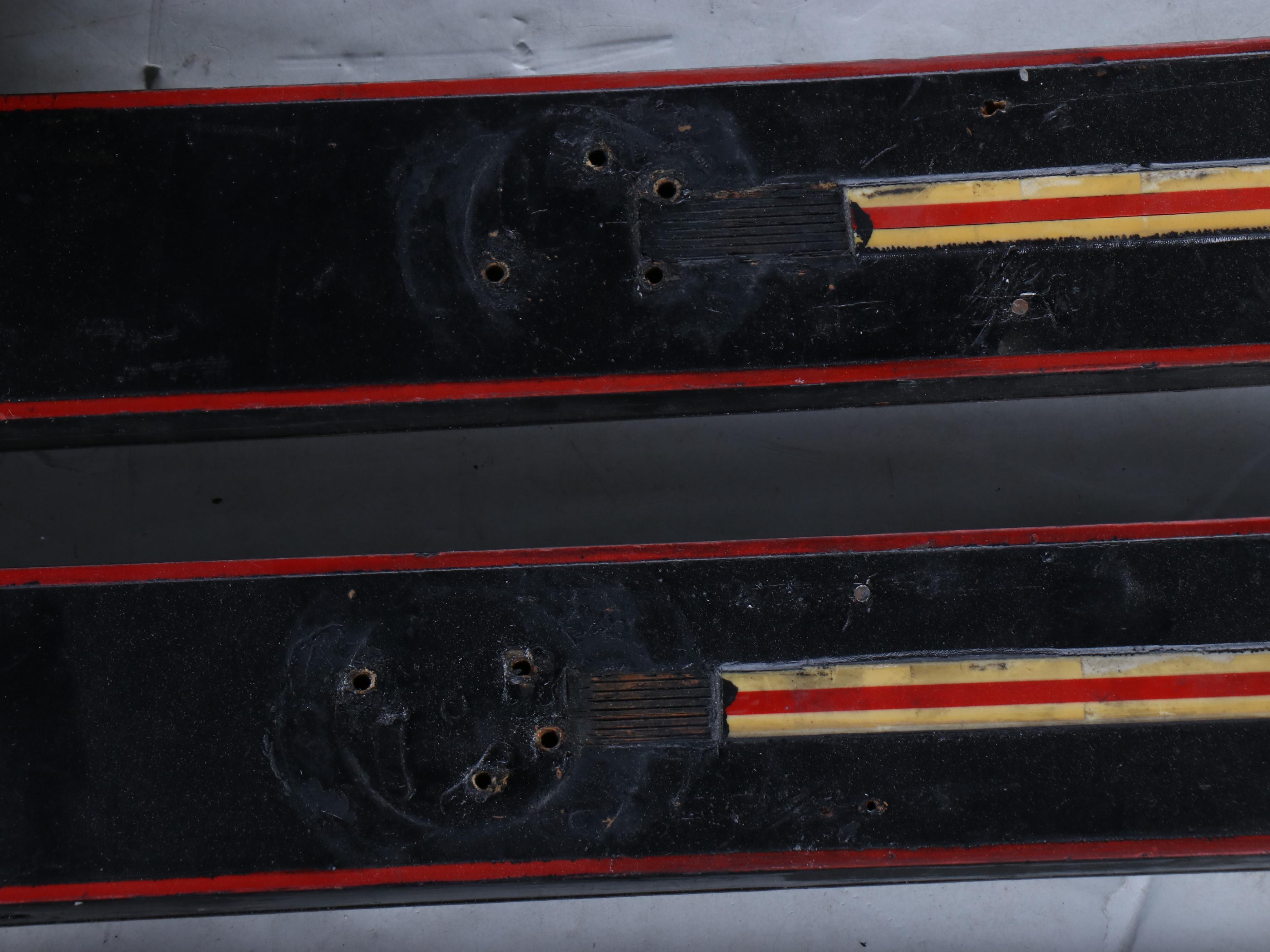 Northland and Monarch Wood Skis with Ski Boots, Mid to Late 20th Century