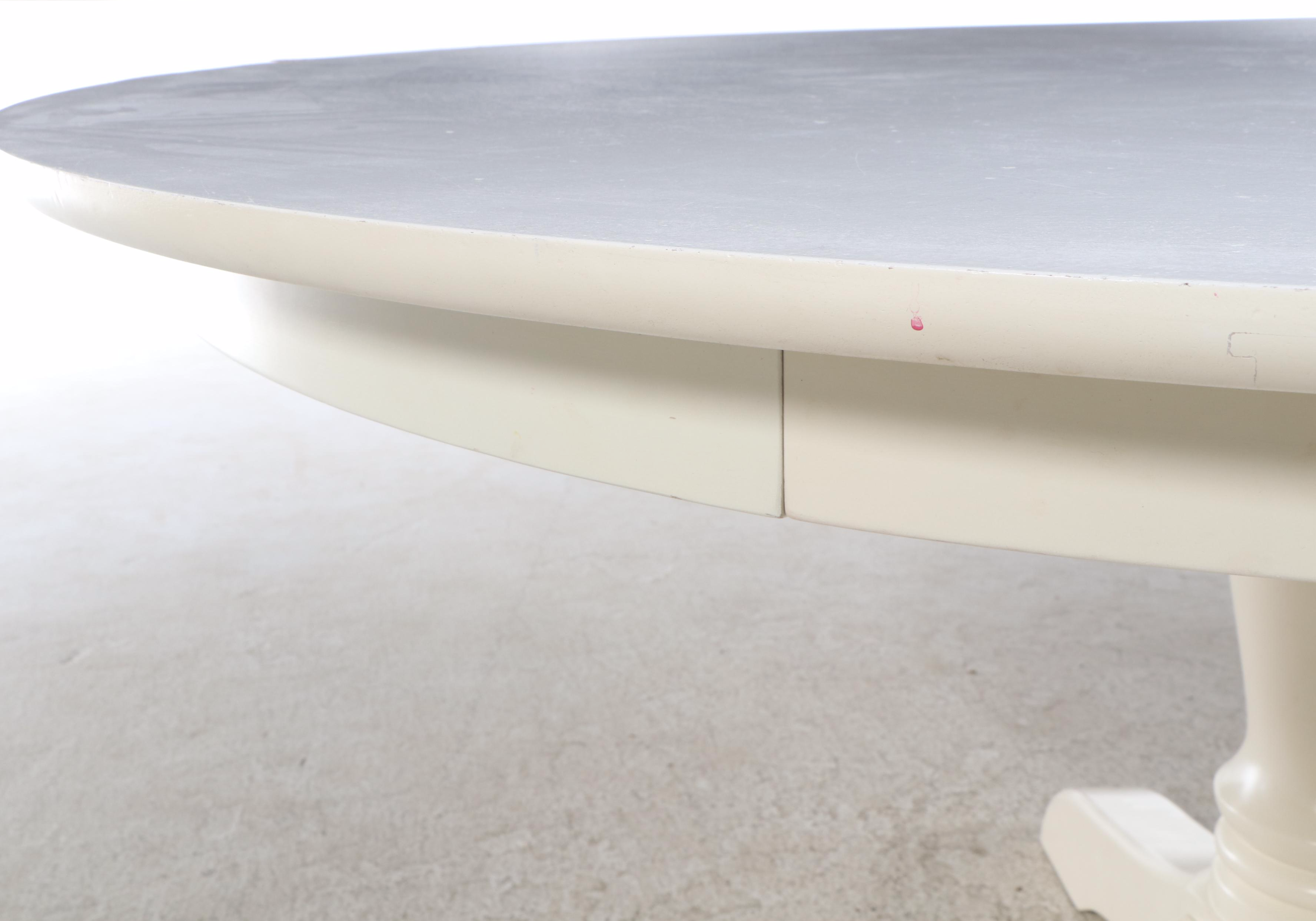 Seven-Piece Wooden Dining Set, Pottery Barn table with IKEA "Ingolf" Chairs