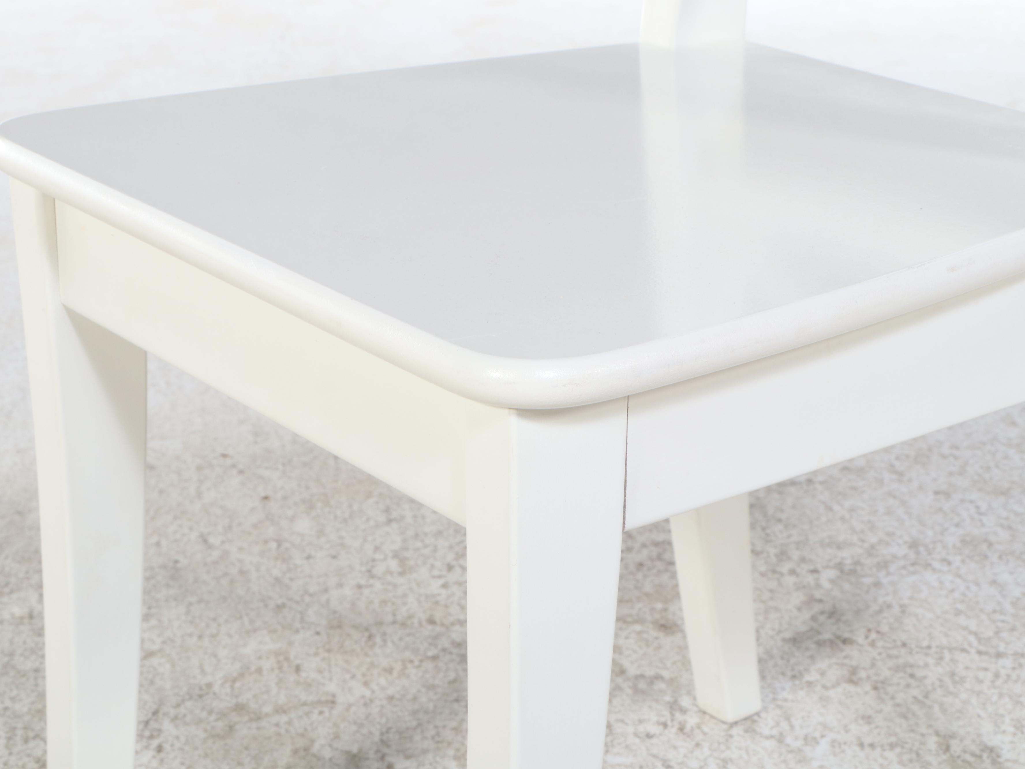 Seven-Piece Wooden Dining Set, Pottery Barn table with IKEA "Ingolf" Chairs