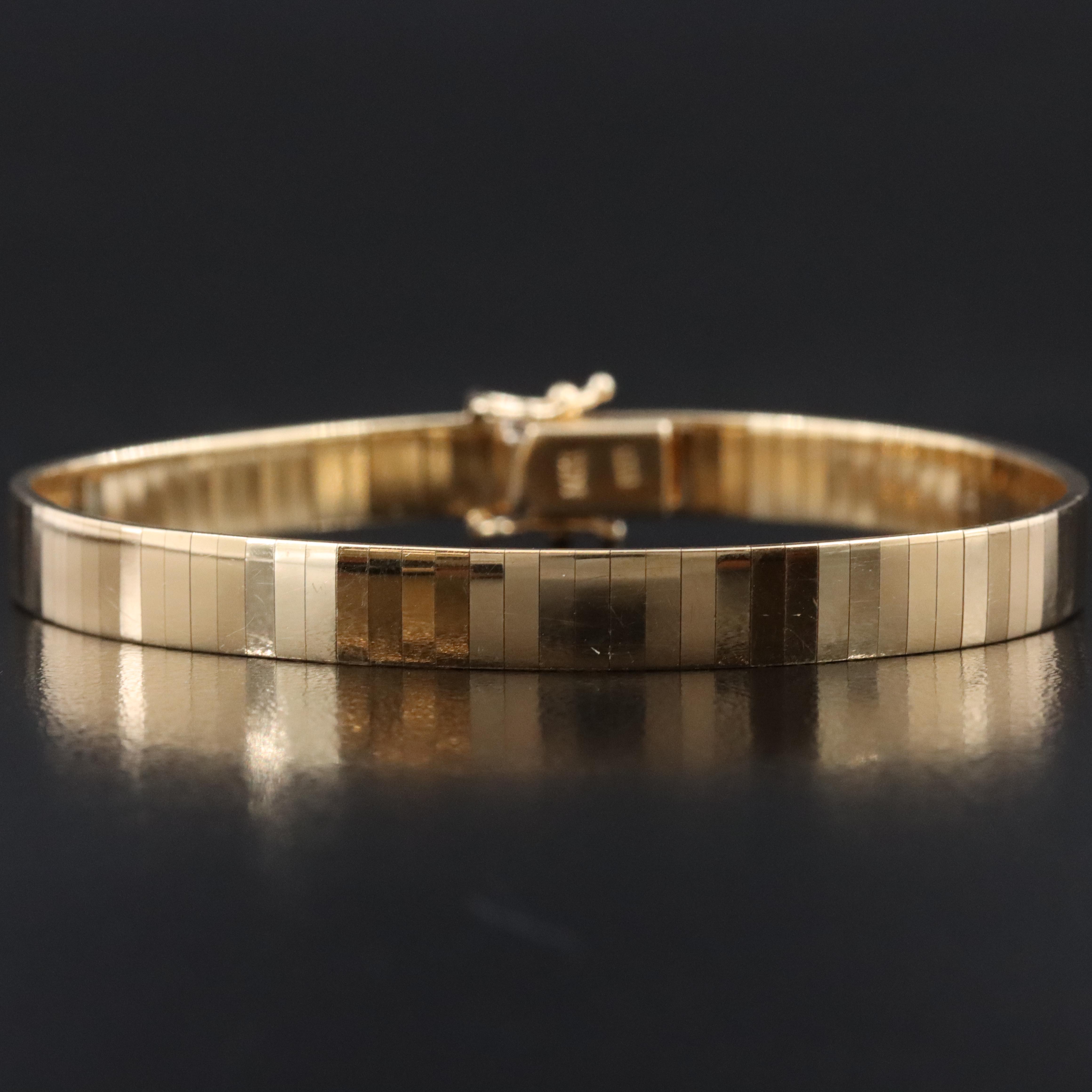 14K Omega Bracelet