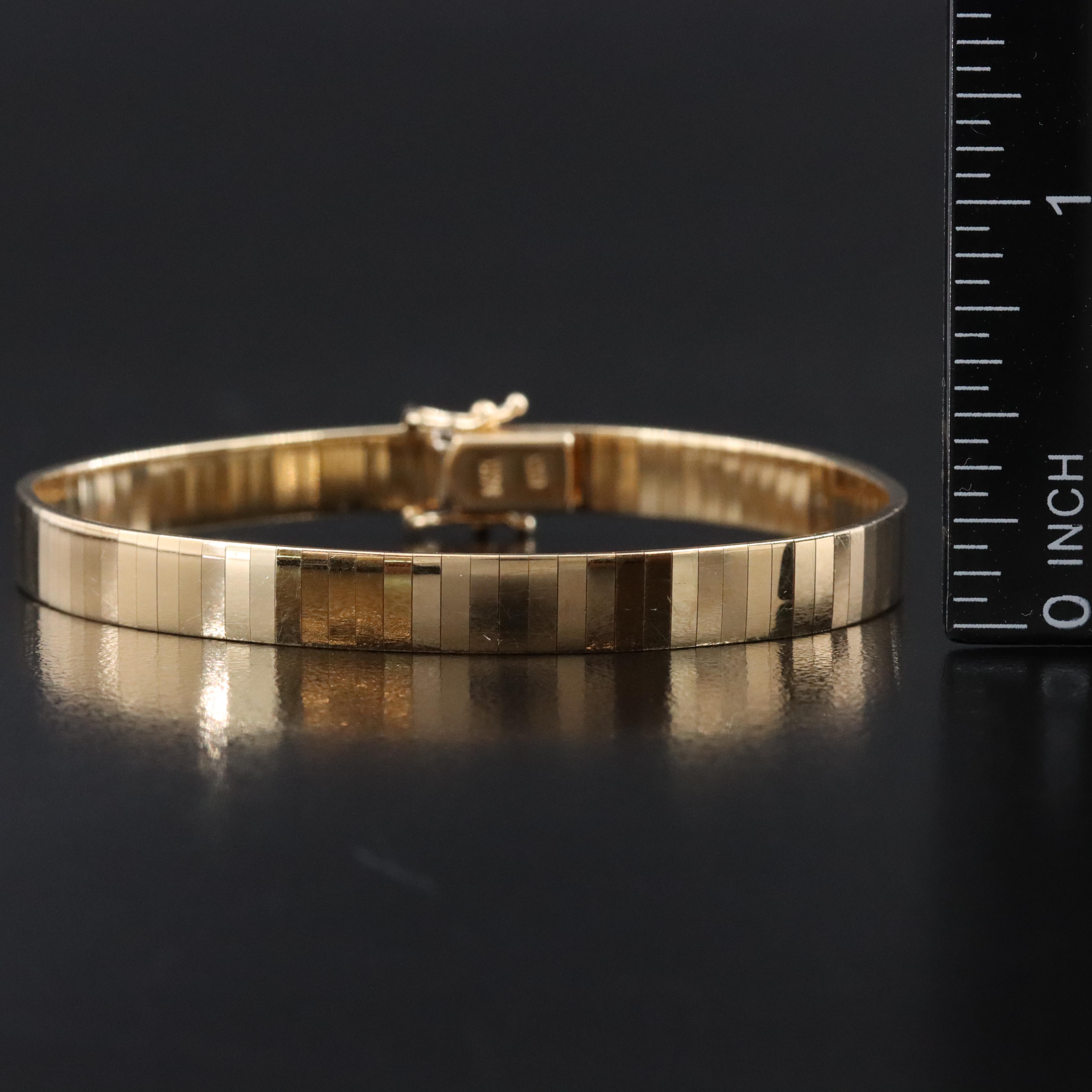 14K Omega Bracelet
