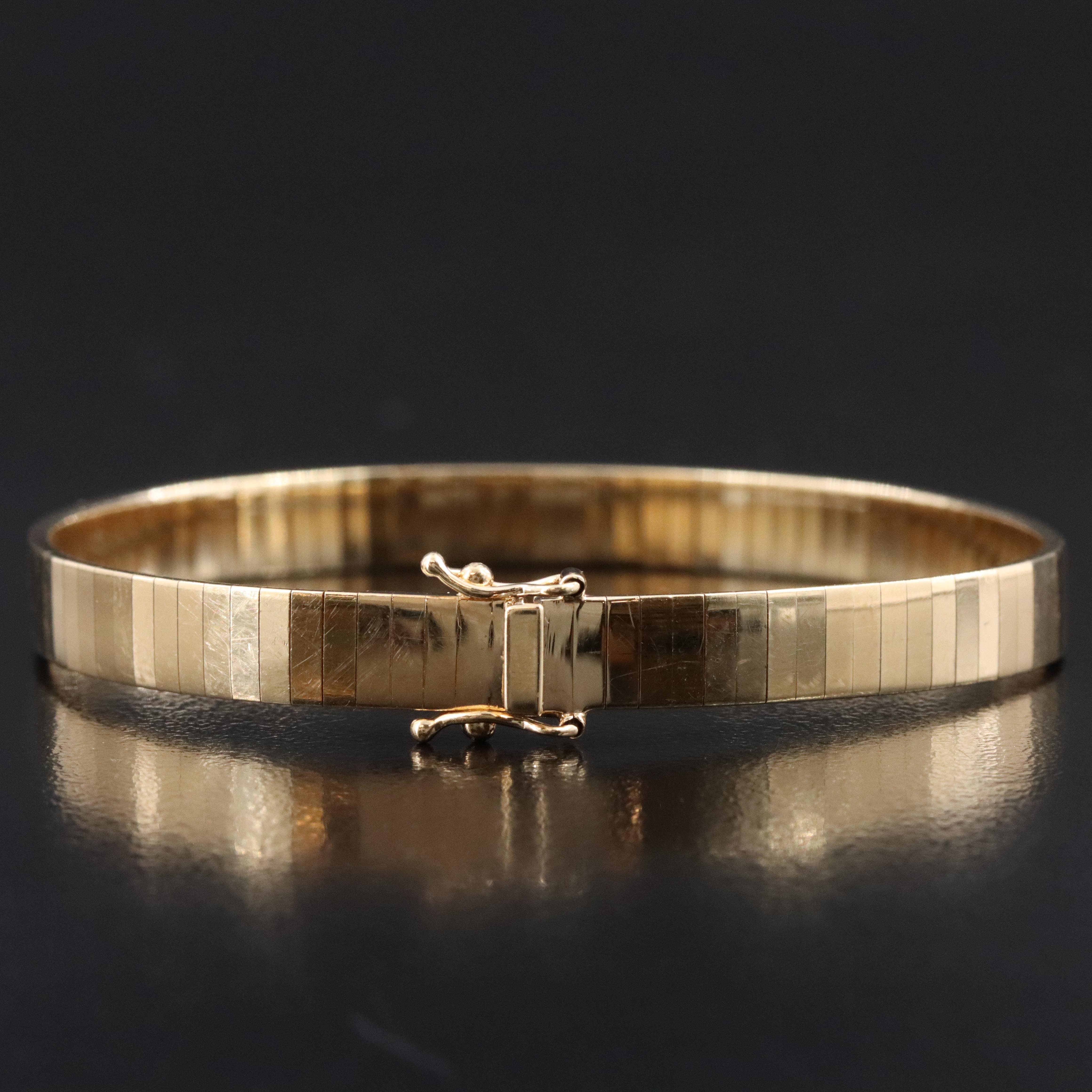 14K Omega Bracelet