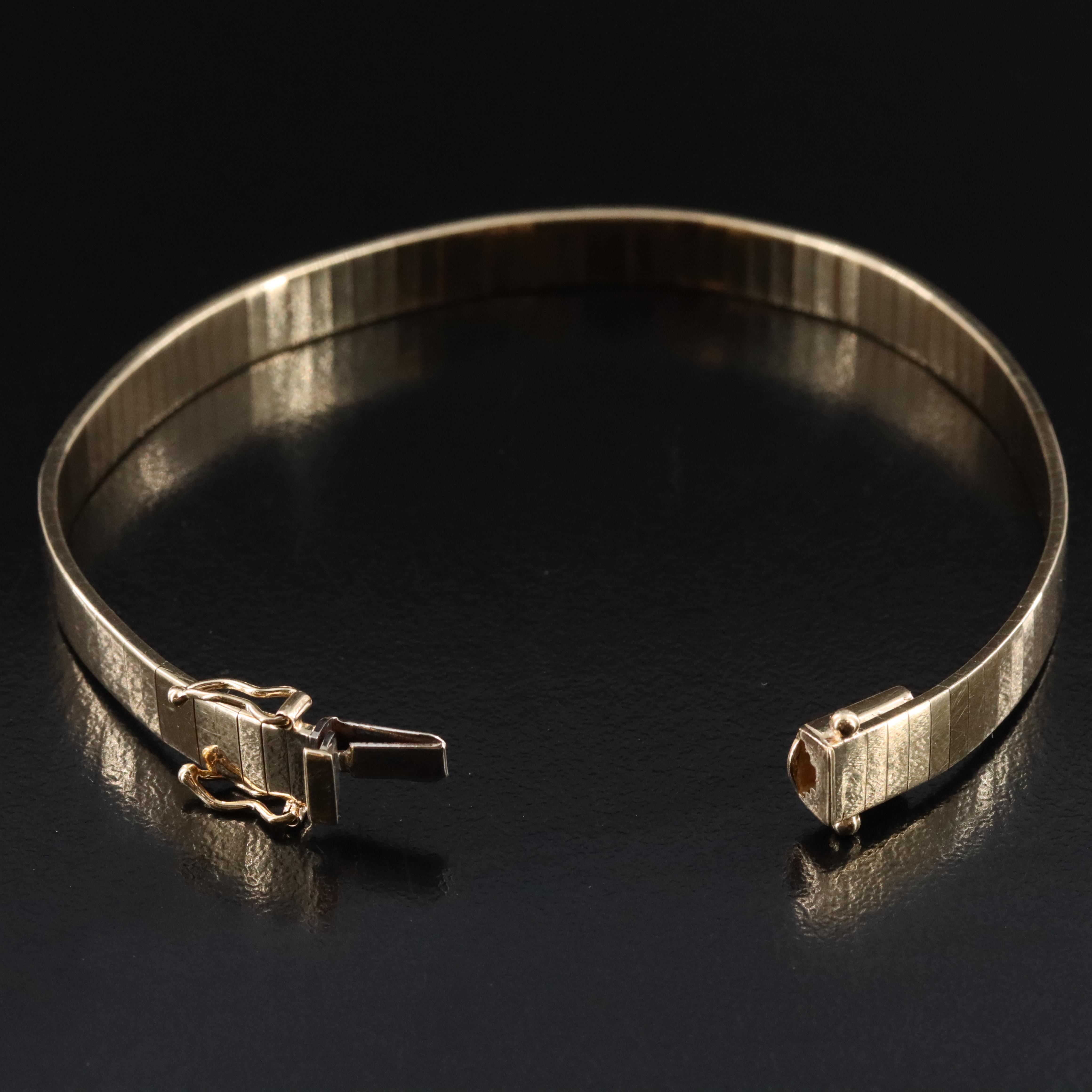 14K Omega Bracelet