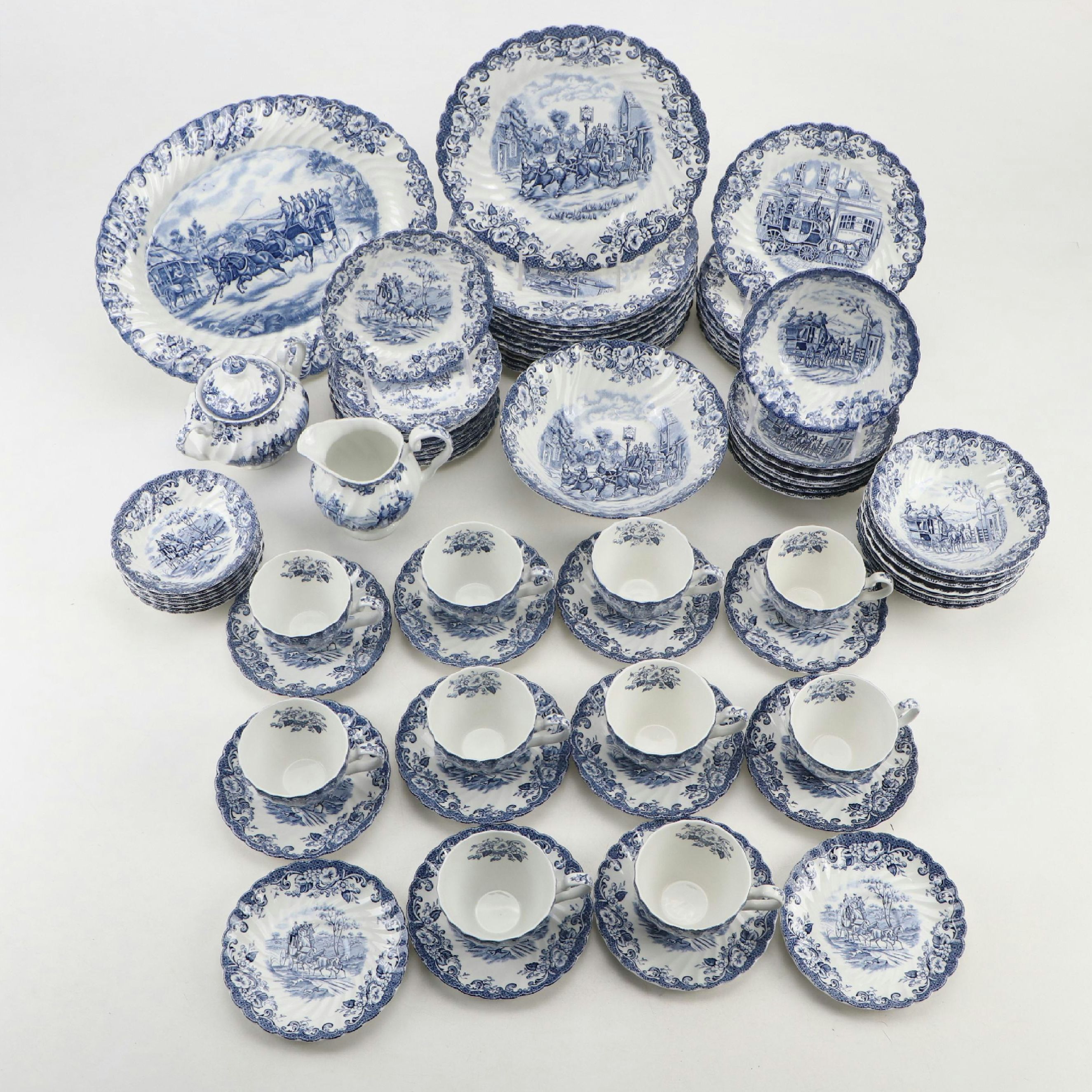 Johnson Brothers "Coaching Scenes" Ironstone Dinnerware