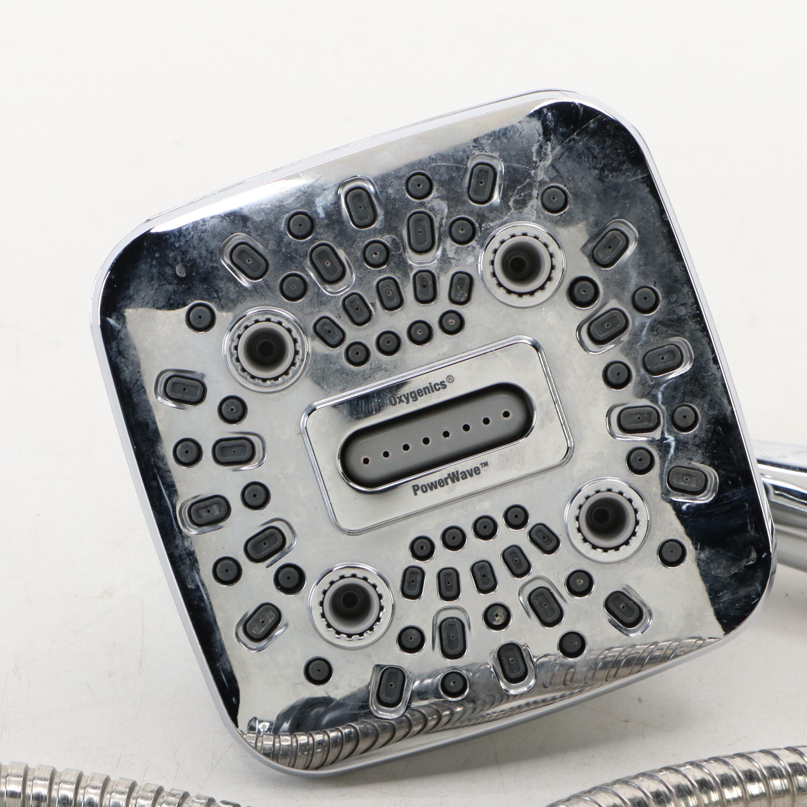Oxygenics "PowerWave" Chromed Metal Hand Shower