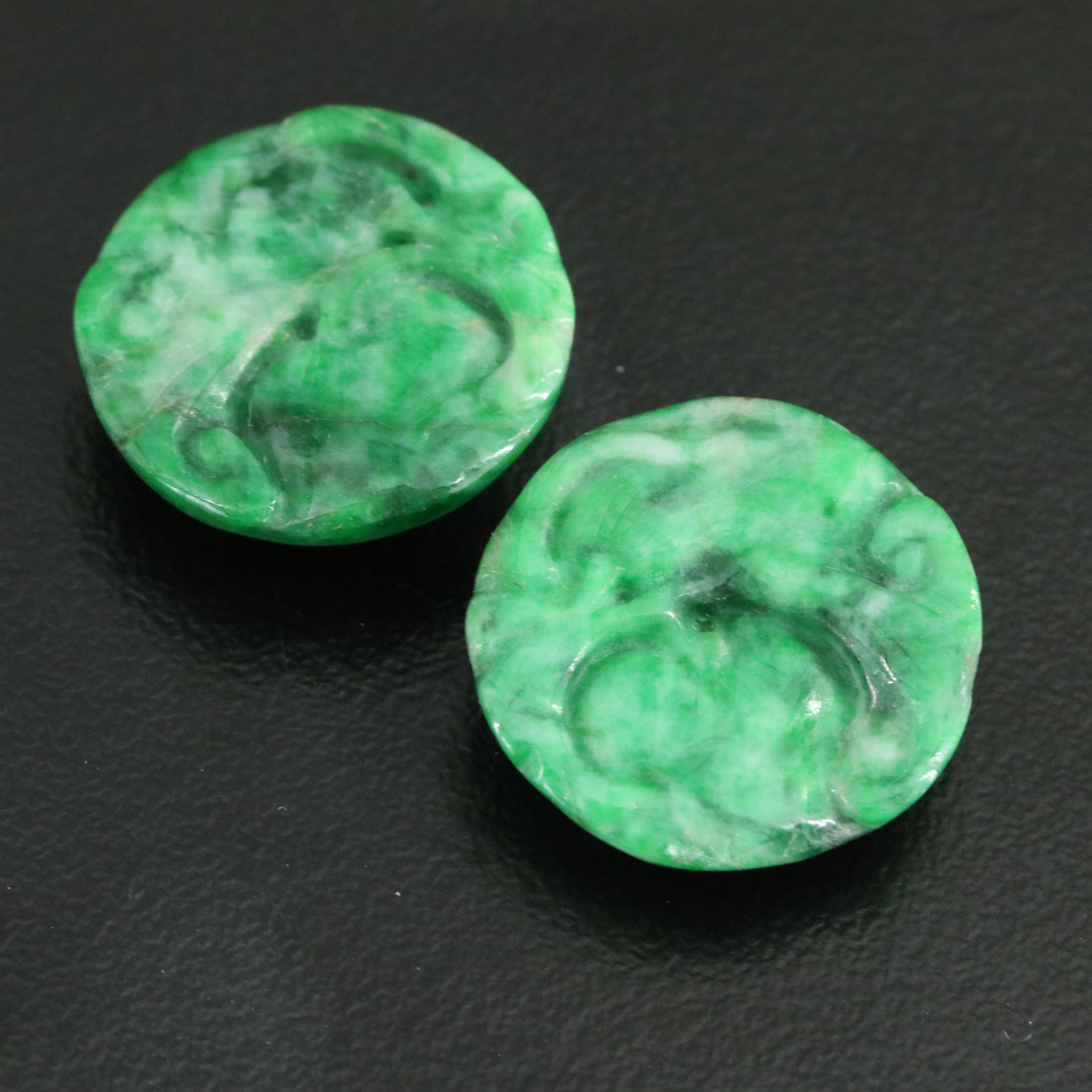 Loose Jadeite Carved Cabochons