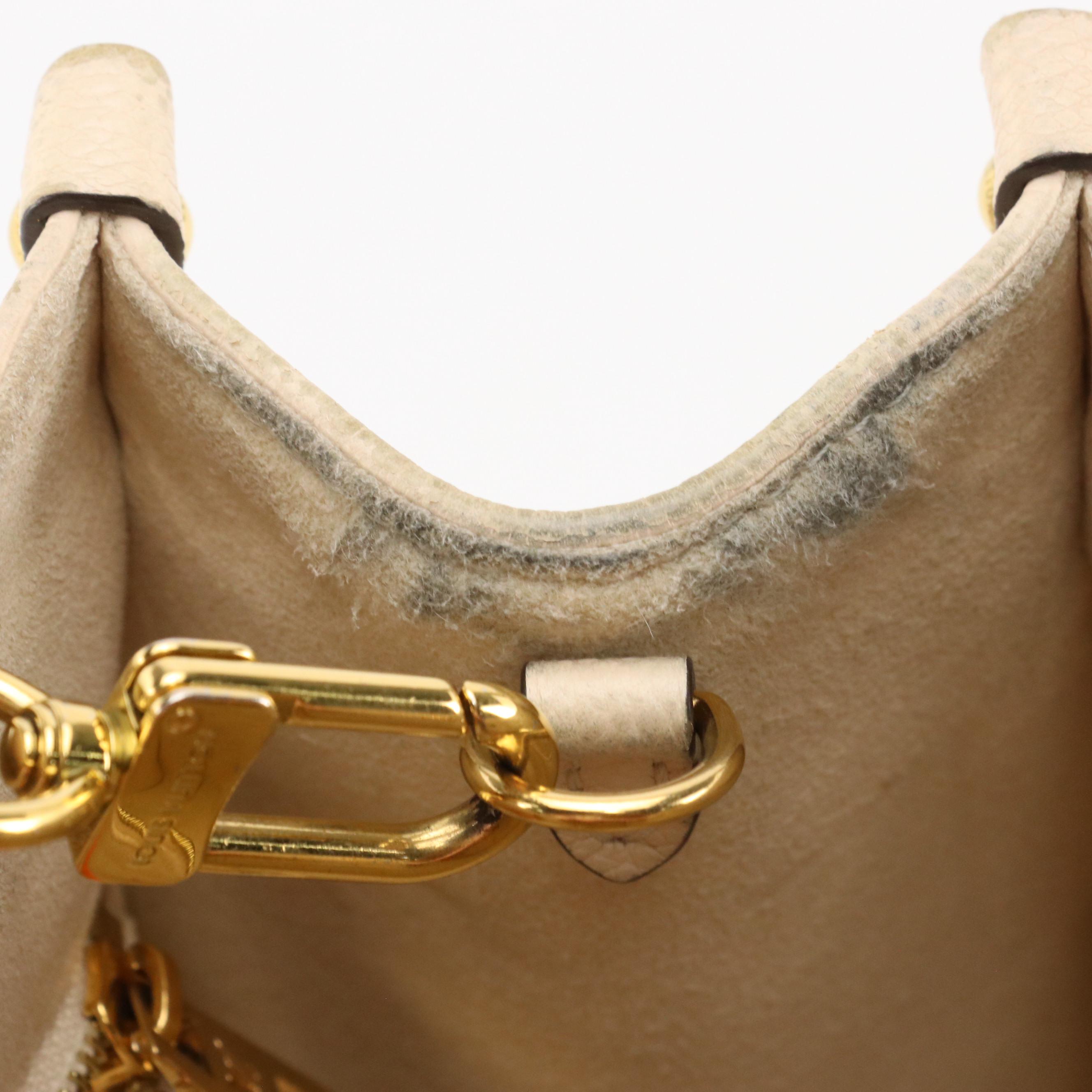 Louis Vuitton OnTheGo PM Two-Way Tote in Dove & Cream Monogram Empreinte Leather