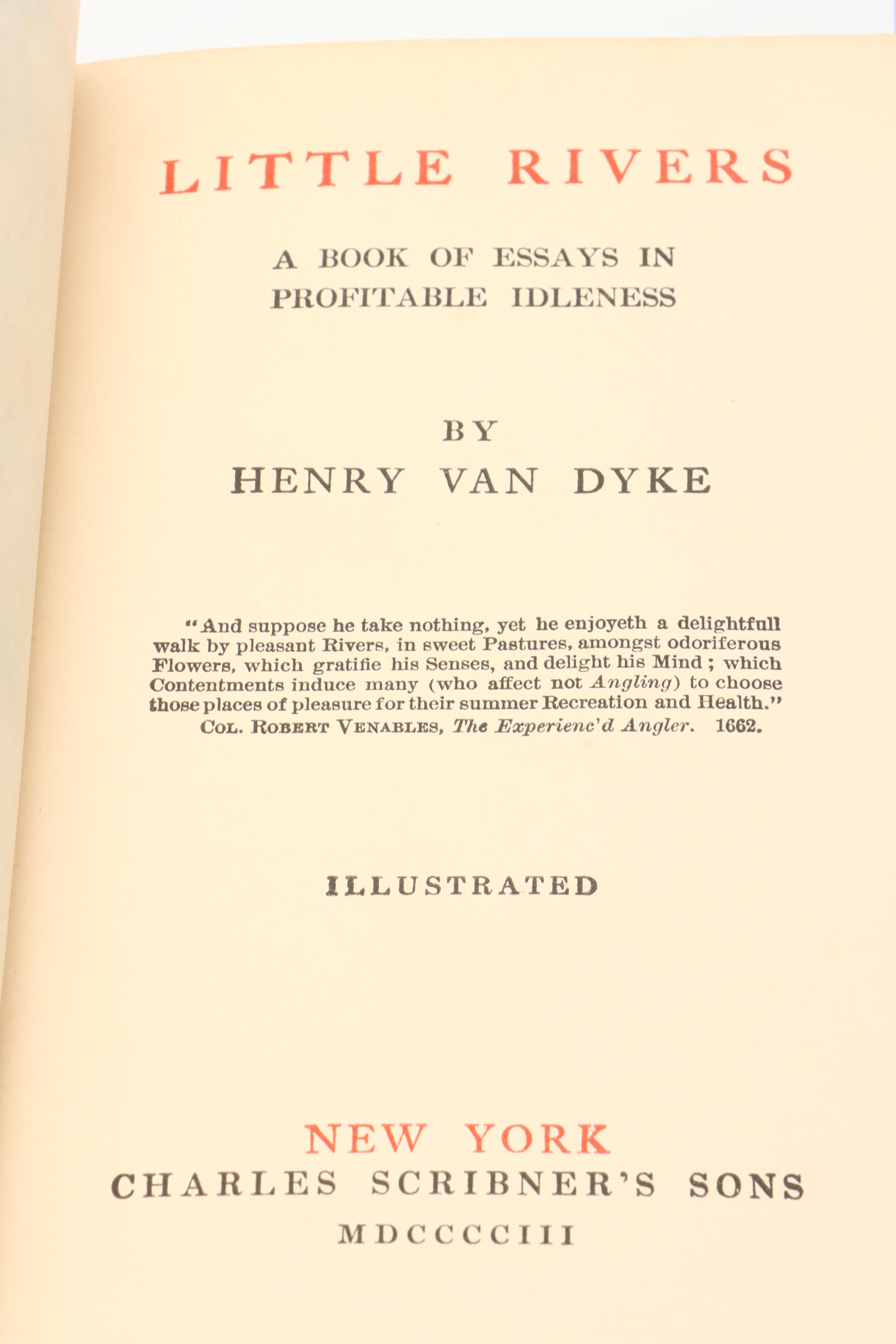 Illustrated First Edition "The Blue Flower" and More by Henry van Dyke