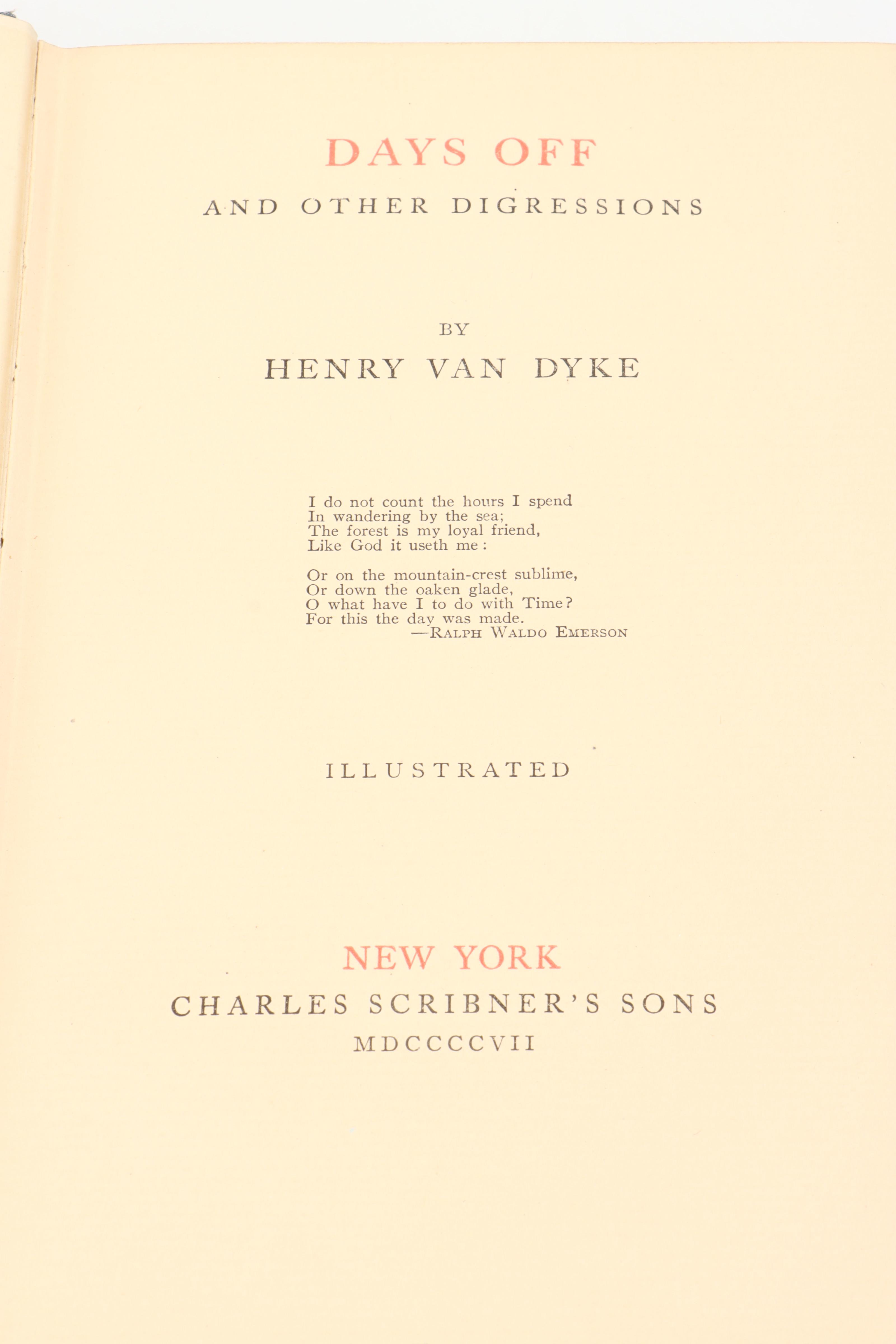 Illustrated First Edition "The Blue Flower" and More by Henry van Dyke