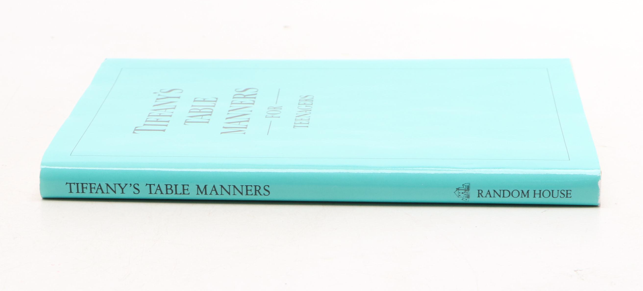 Illustrated "Tiffany's Table Manners for Teenagers" by Walter Hoving, 1989