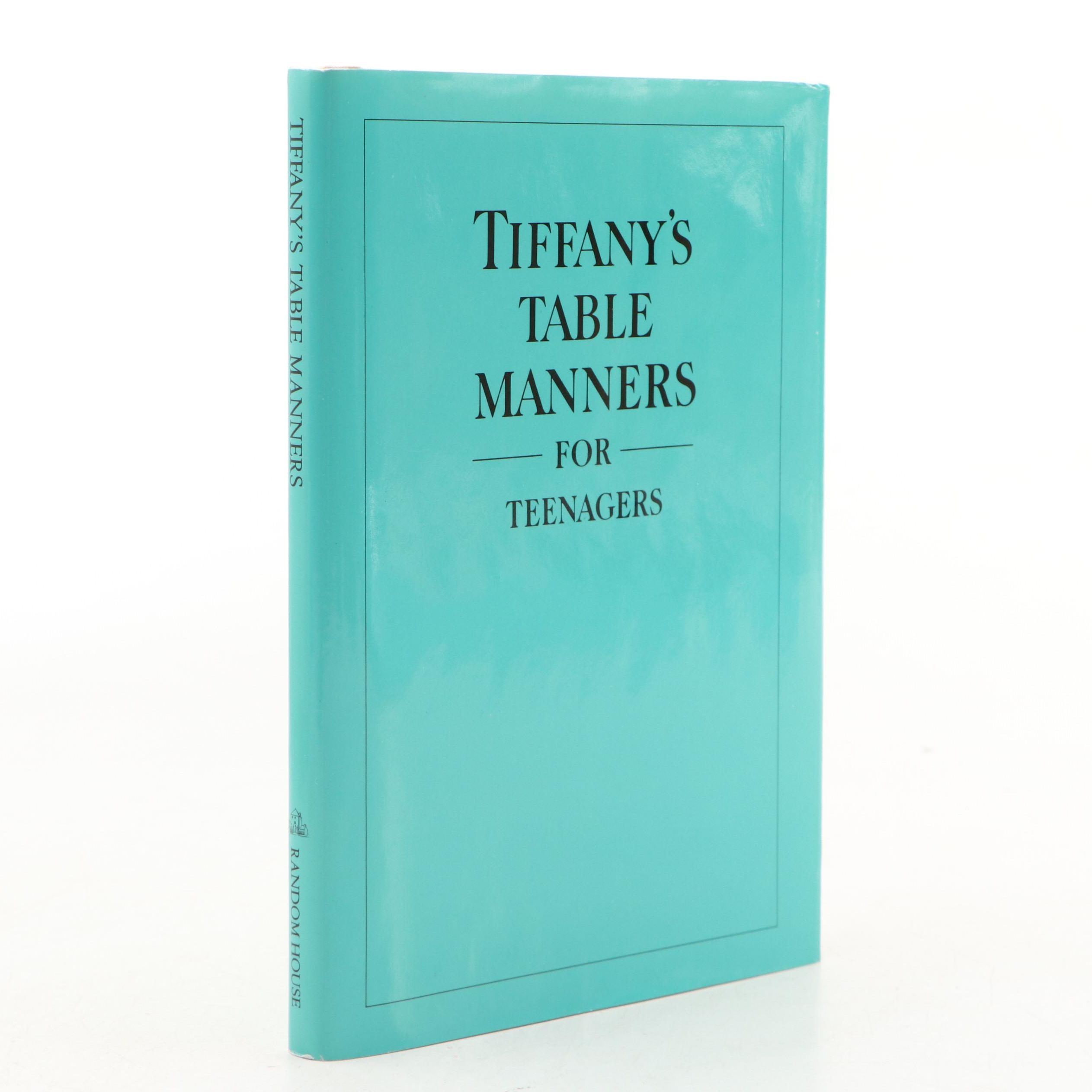 Illustrated "Tiffany's Table Manners for Teenagers" by Walter Hoving, 1989