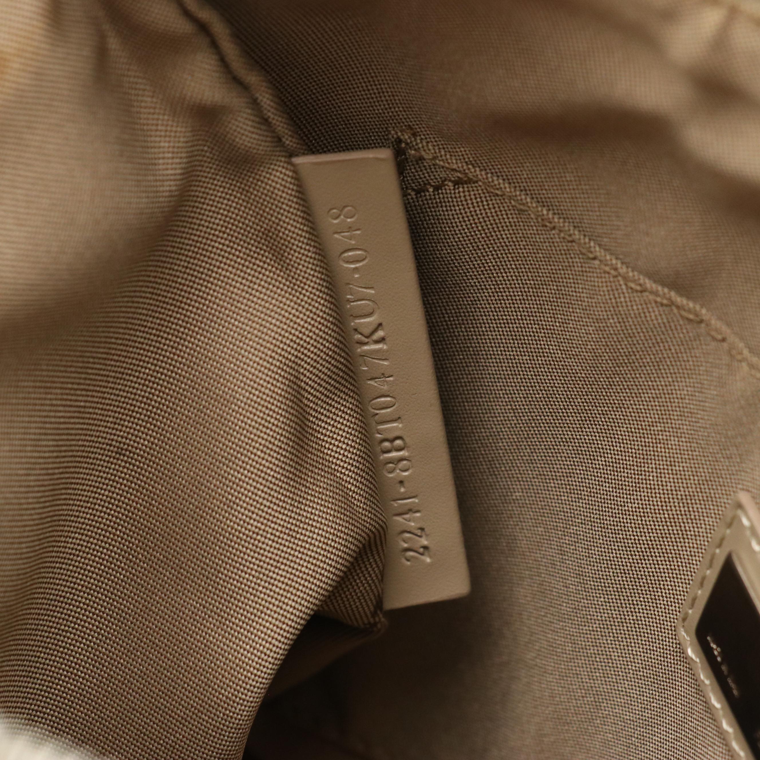 Fendi Zucchino Jacquard and Leather Zip-Top Crossbody Bag