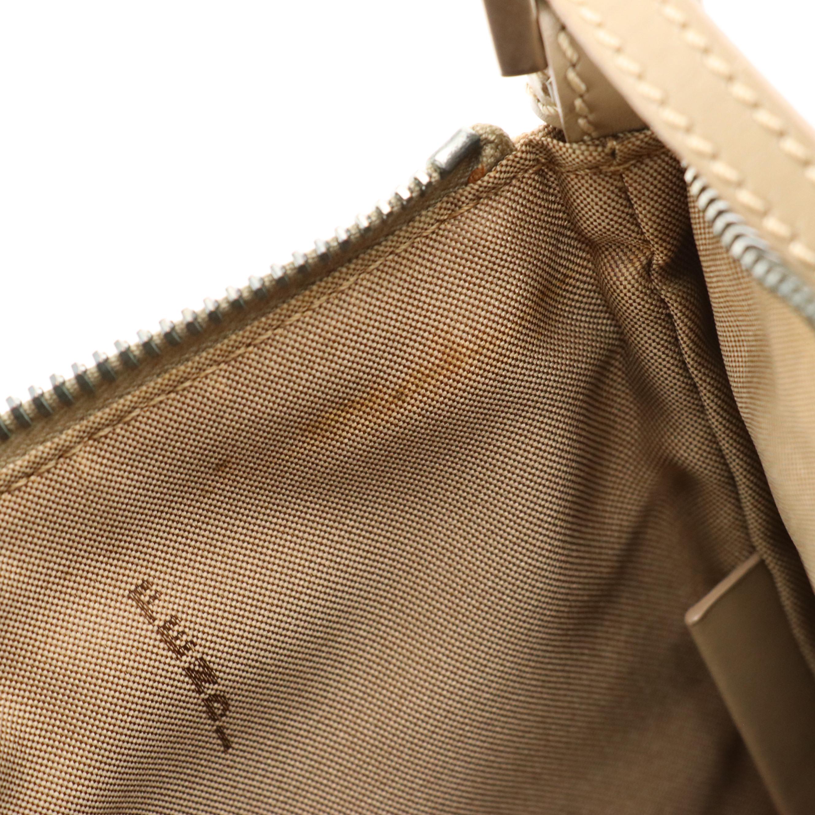 Fendi Zucchino Jacquard and Leather Zip-Top Crossbody Bag