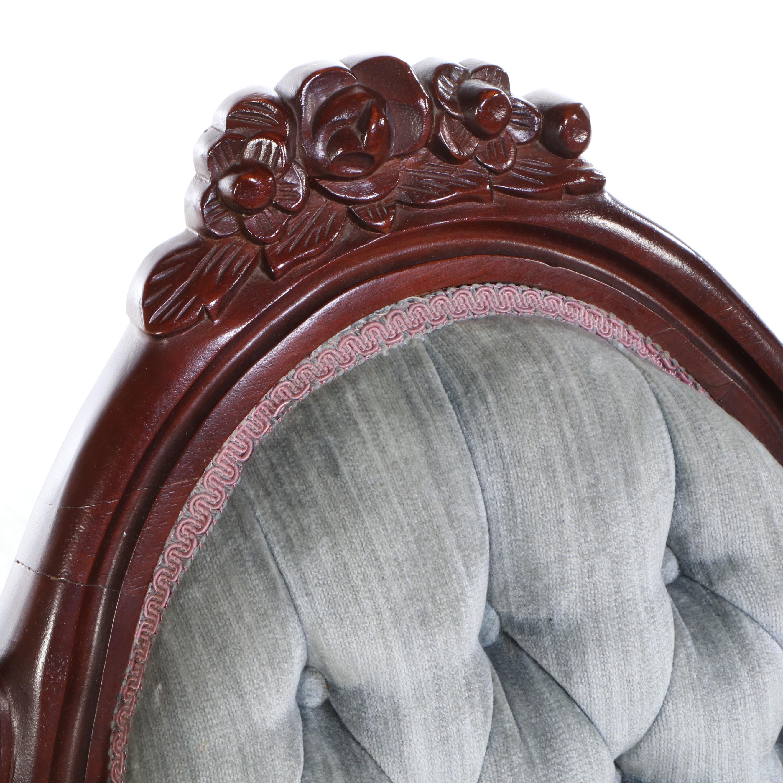 American Furniture Galleries Victorian Rococo Revival Style Settees