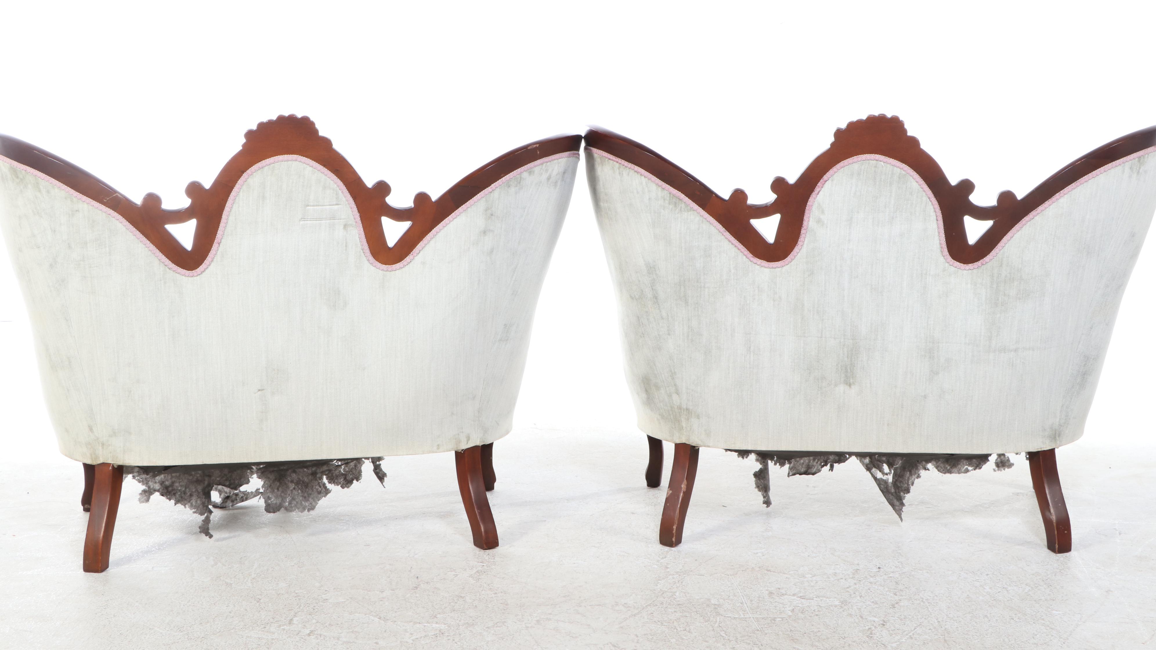 American Furniture Galleries Victorian Rococo Revival Style Settees