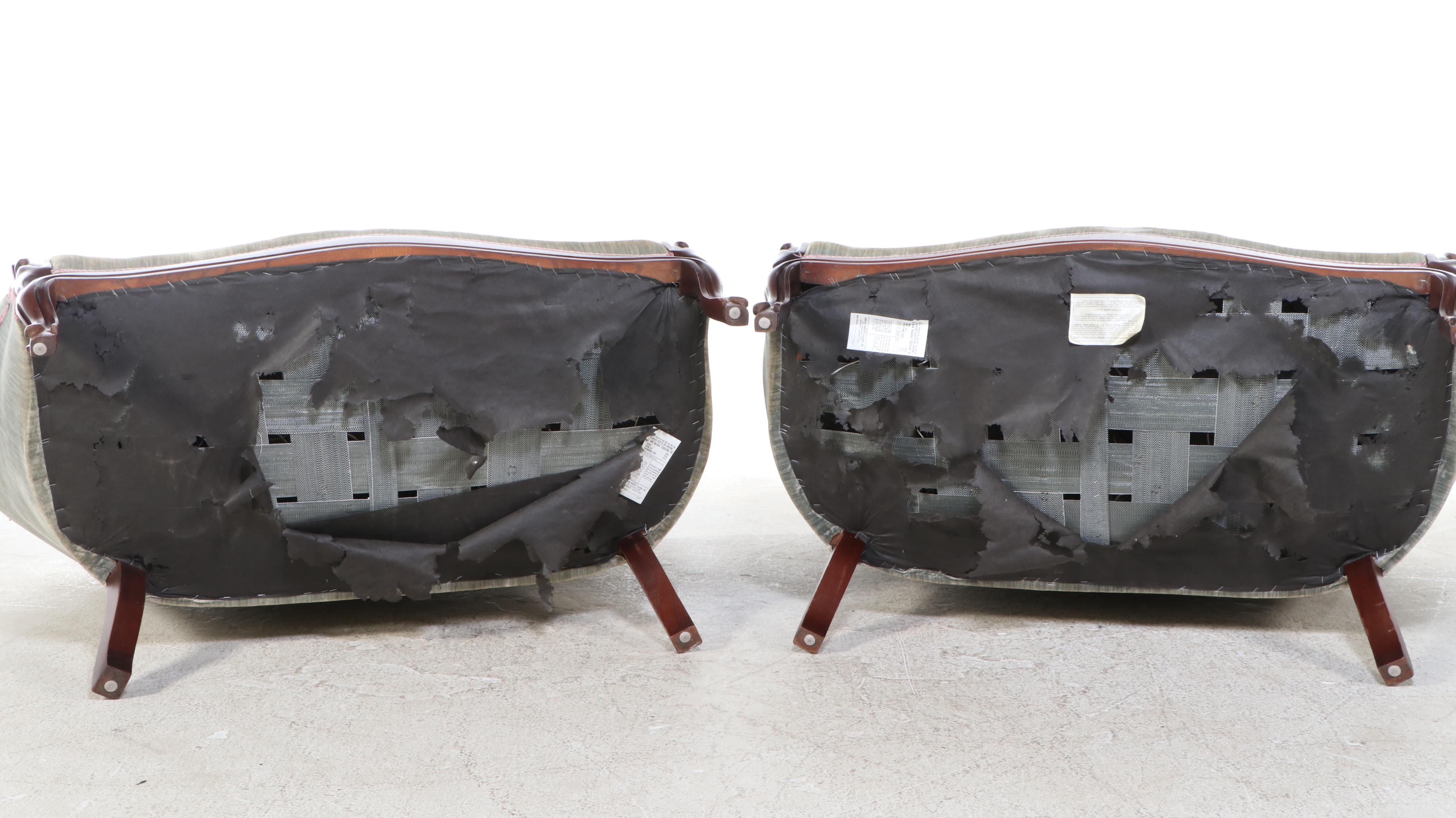 American Furniture Galleries Victorian Rococo Revival Style Settees