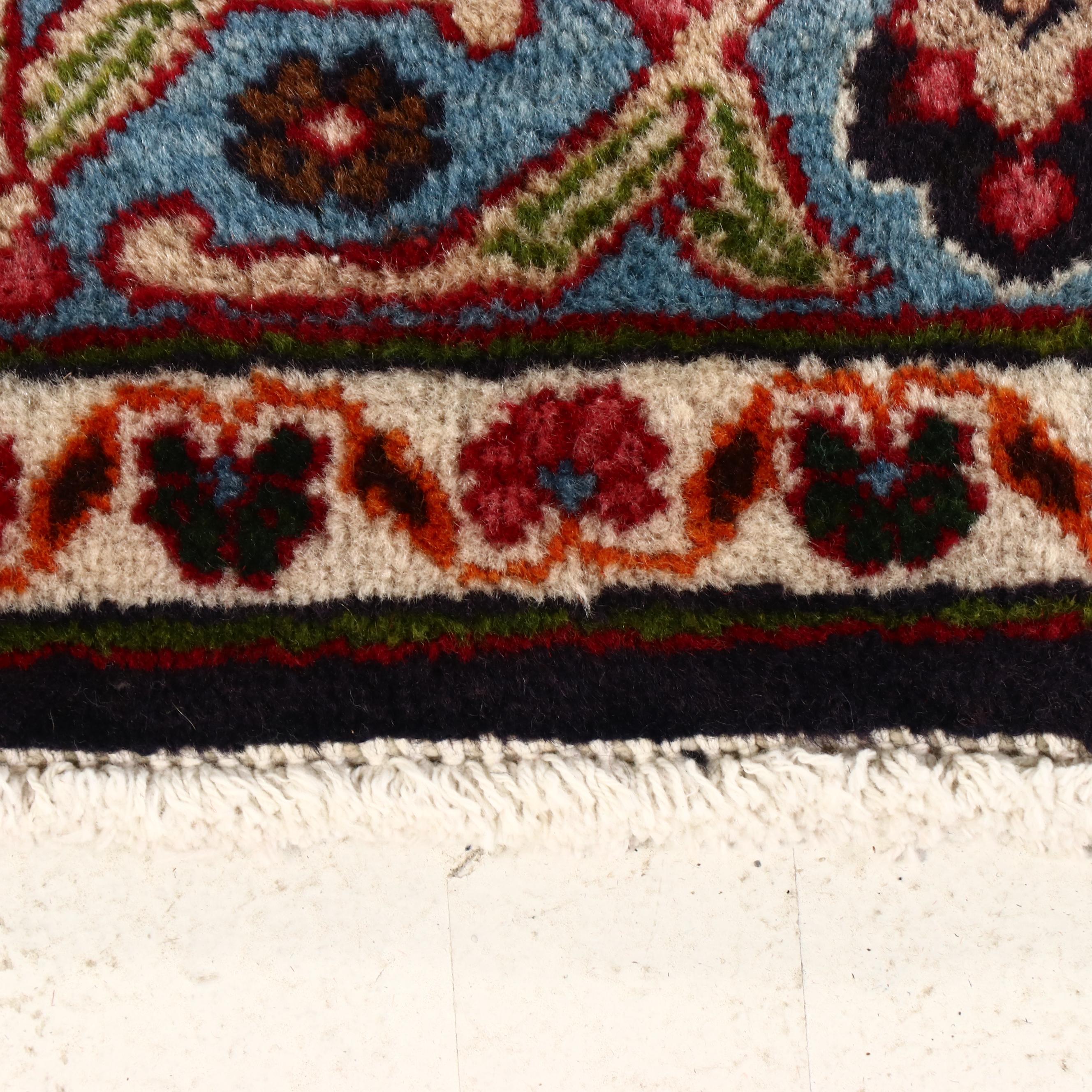 9'8 x 12'5 Hand-Knotted Persian Kashan Room Sized Rug