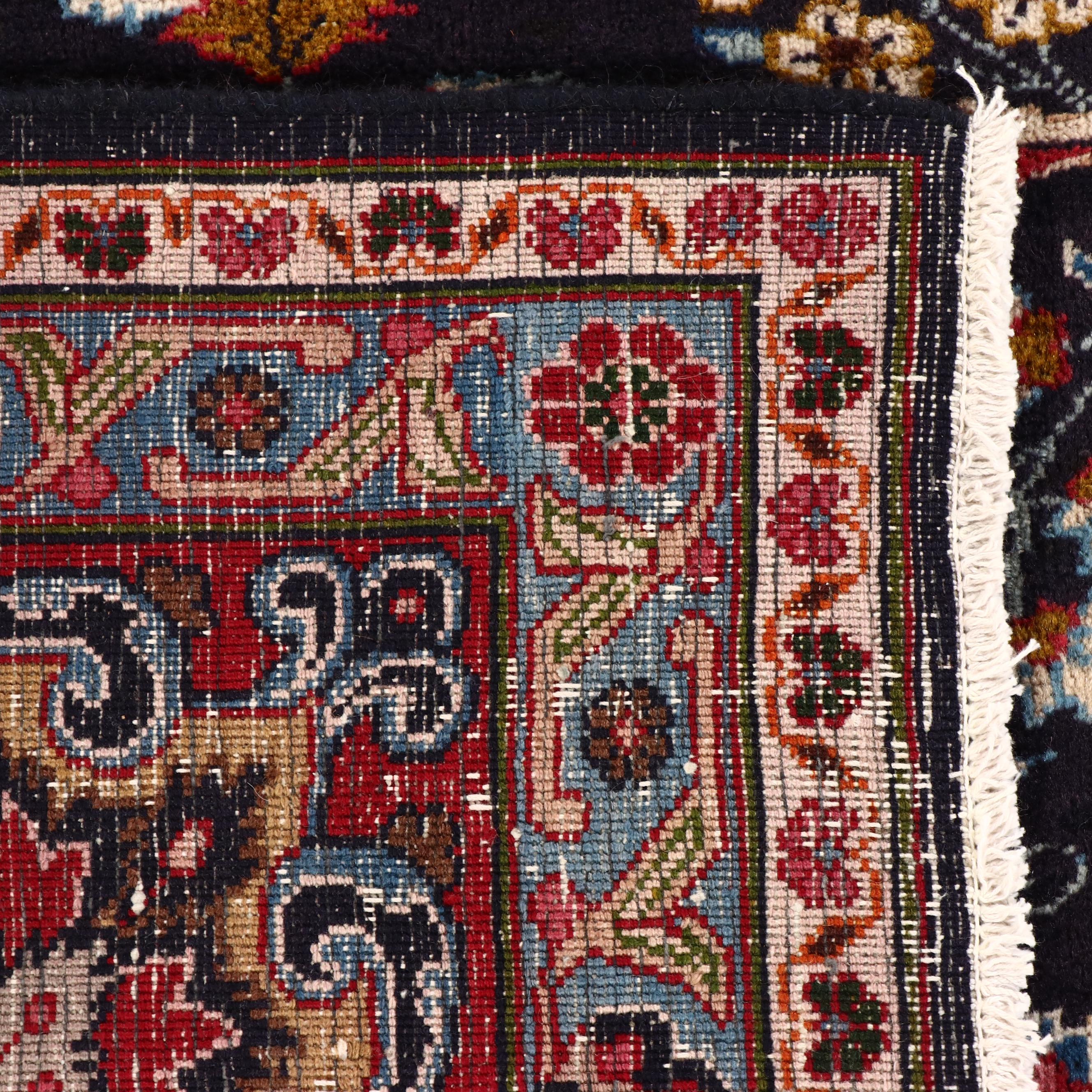 9'8 x 12'5 Hand-Knotted Persian Kashan Room Sized Rug