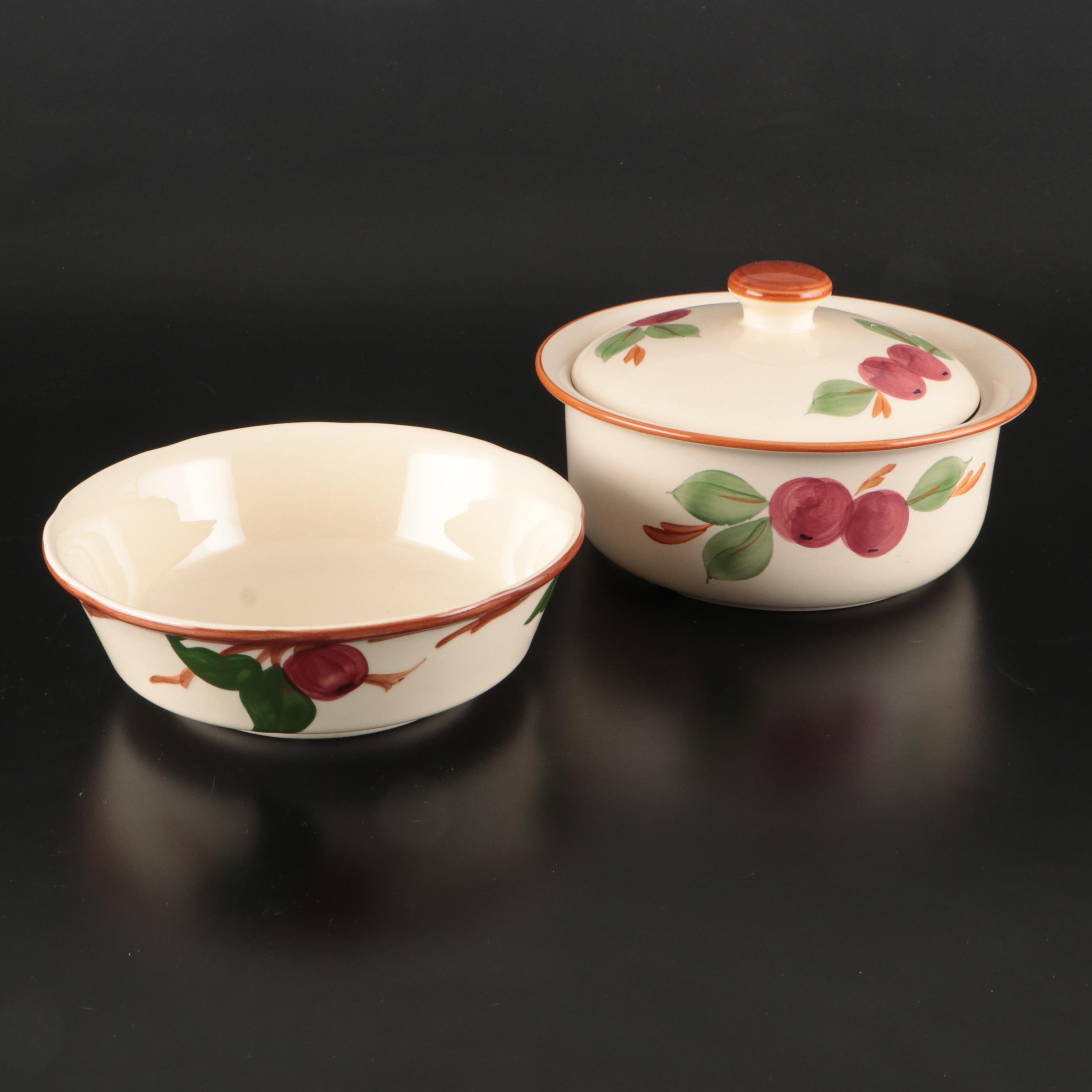 Franciscan "Apple"Serving Pieces and Tumblers, Mid to Late 20th Century