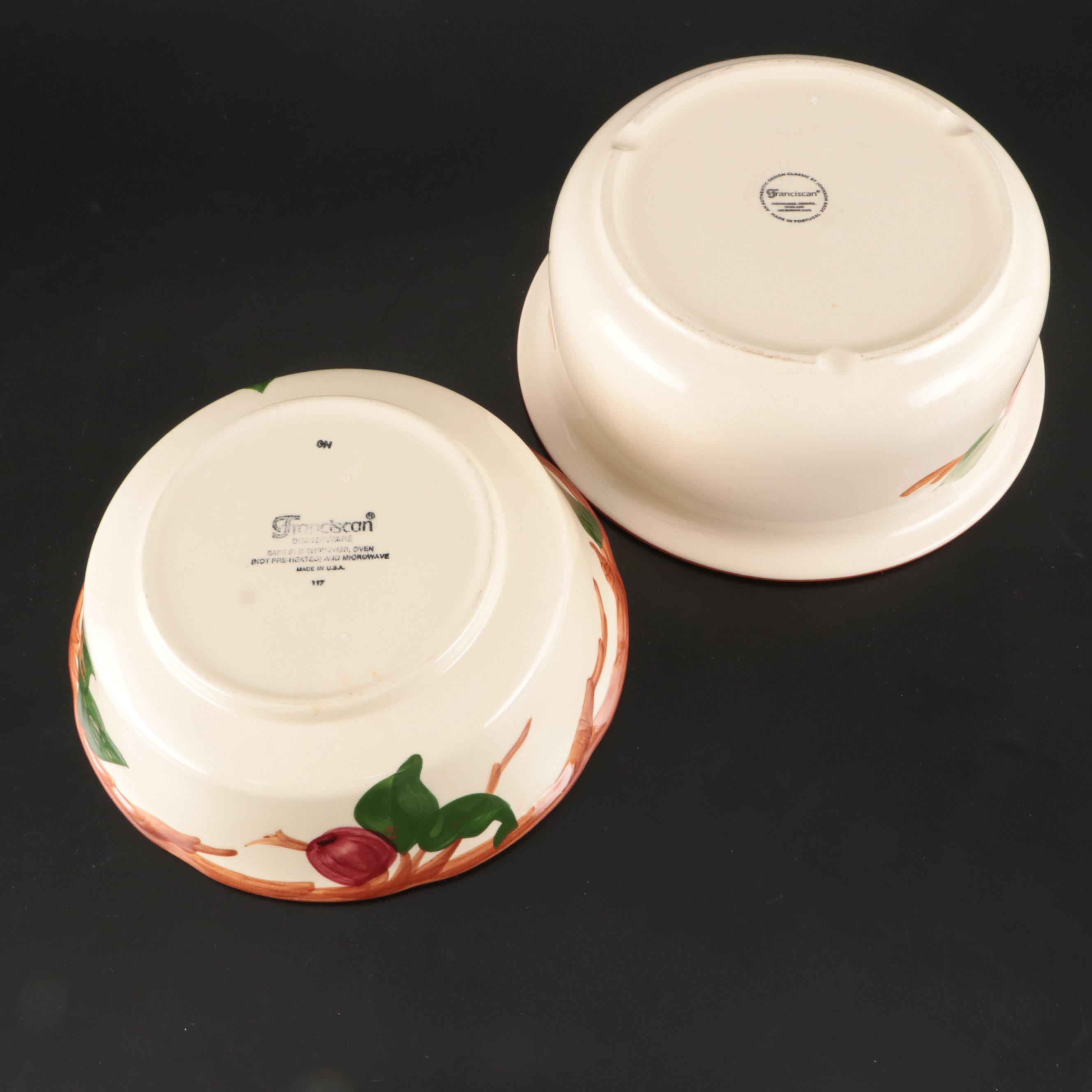 Franciscan "Apple"Serving Pieces and Tumblers, Mid to Late 20th Century