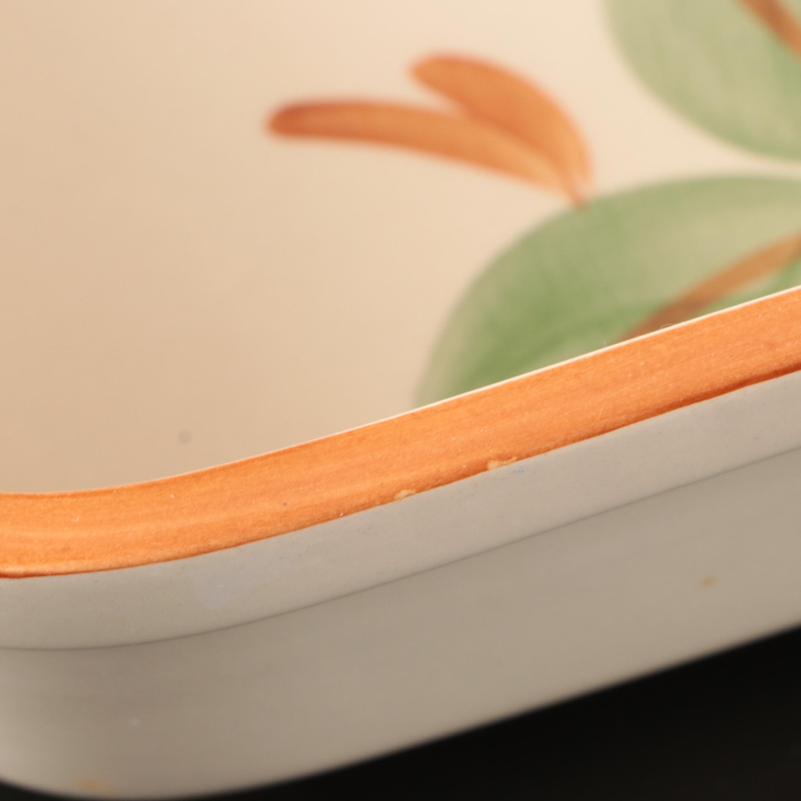 Franciscan "Apple"Serving Pieces and Tumblers, Mid to Late 20th Century