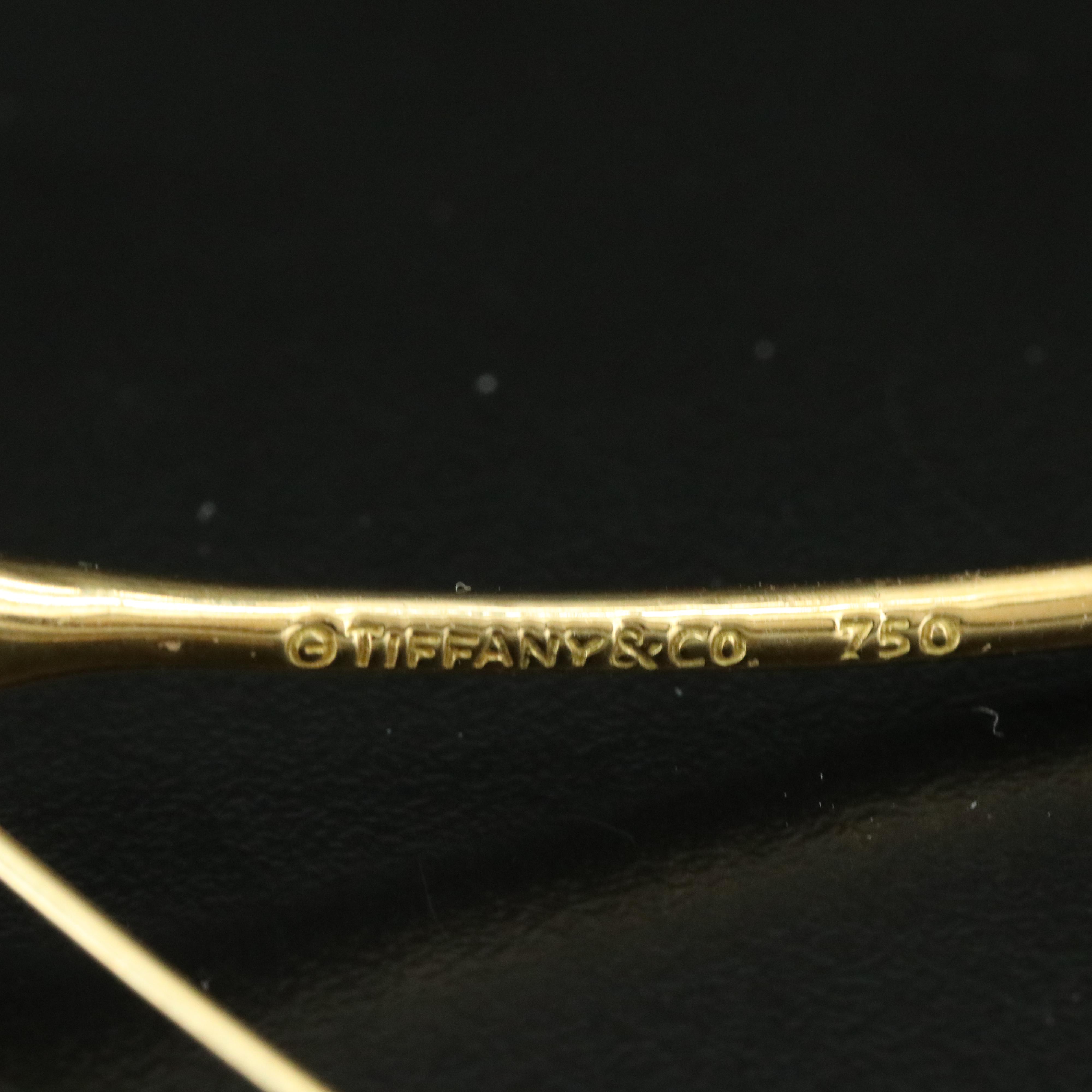 Tiffany & Co. 18K and Diamond Ginkgo Leaf Brooch