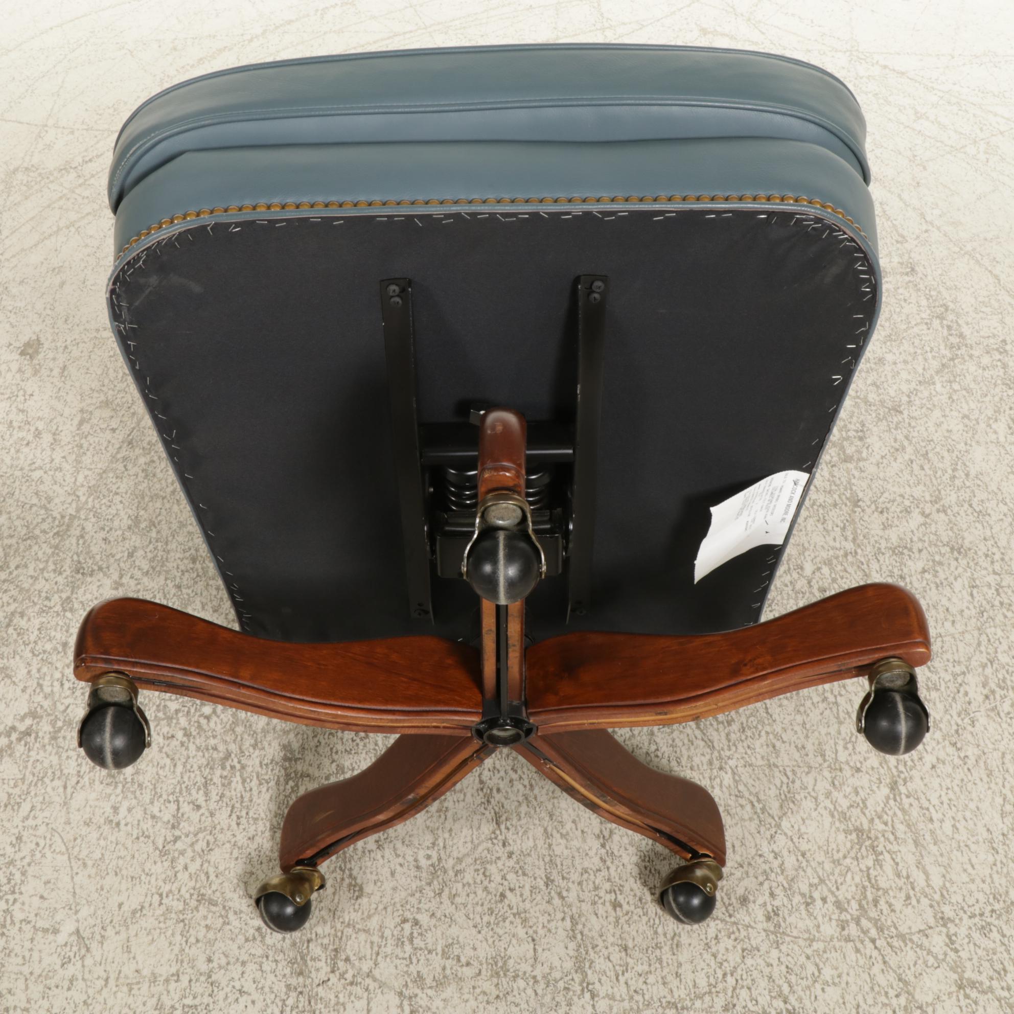 Hancock & Moore Leather Upholstered Office Chair