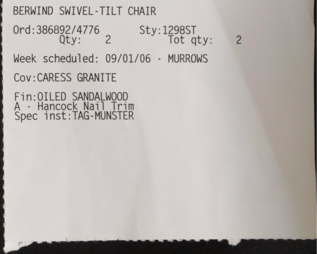 Hancock & Moore Leather Upholstered Office Chair