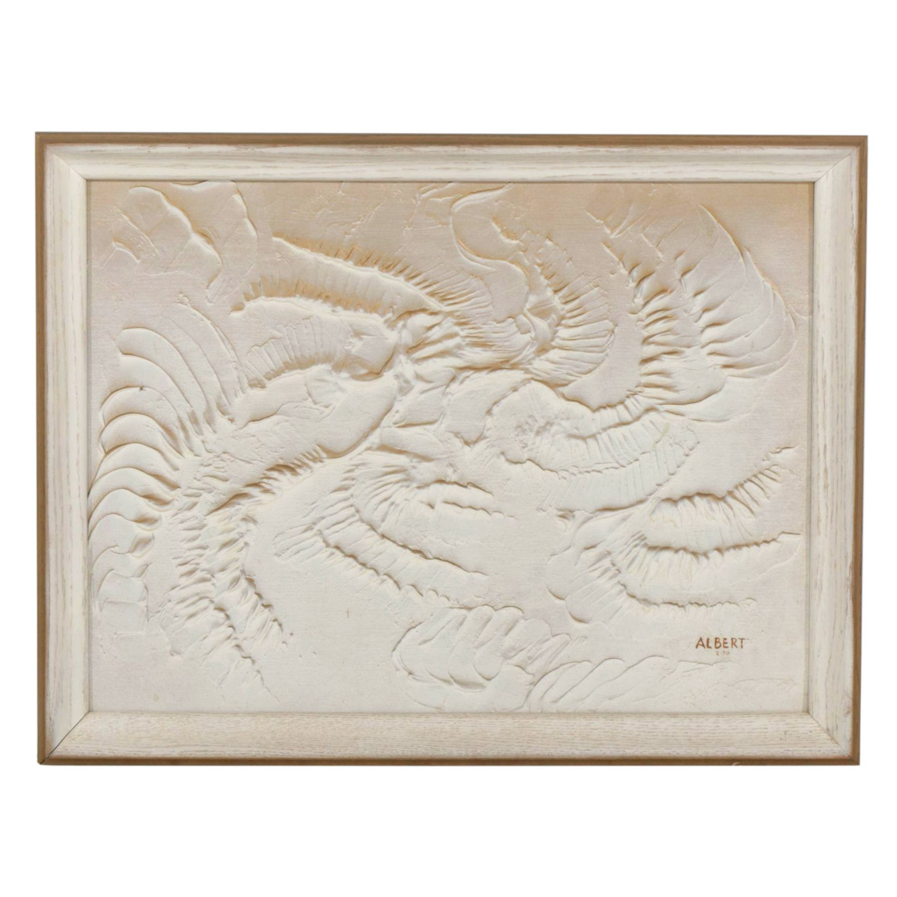 John P. Albert Jr. Signed Abstract Relief "Wings of the Morning"