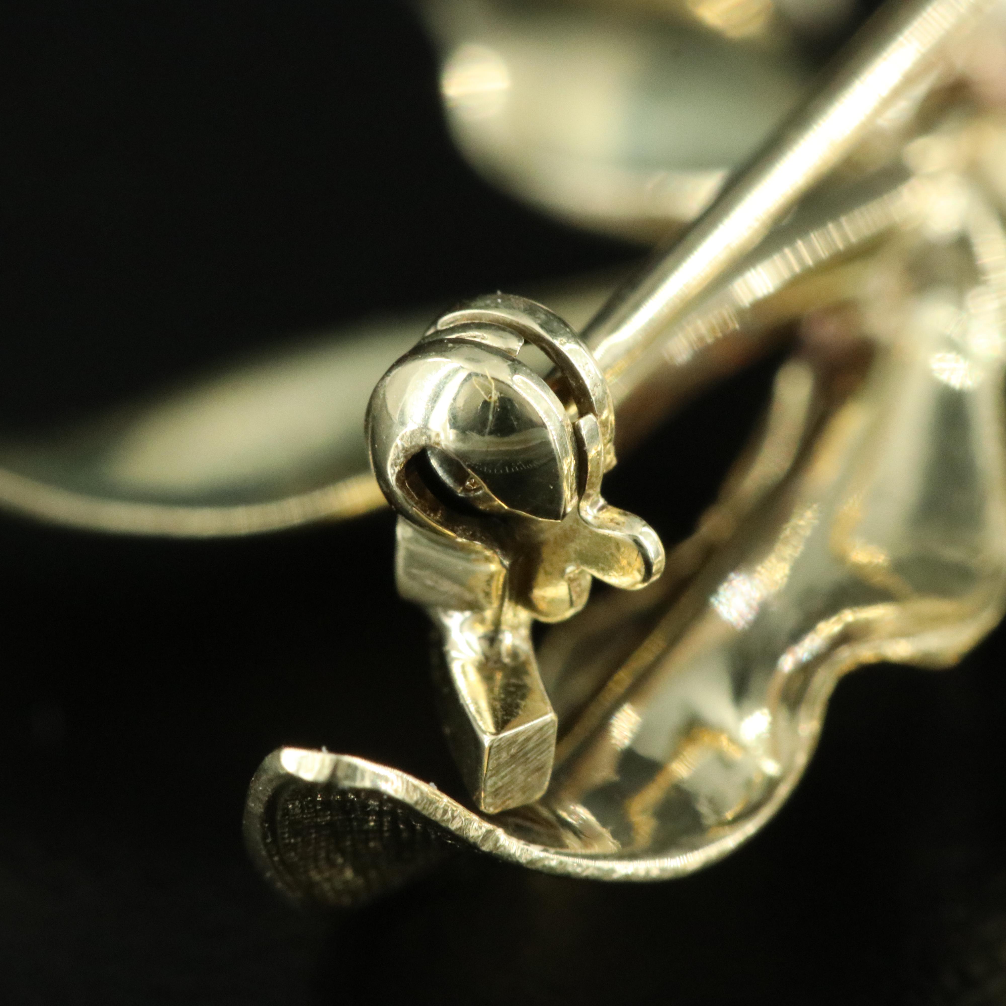 Tiffany & Co. 14K Green Gold CTW Diamond Flower Brooch Vintage