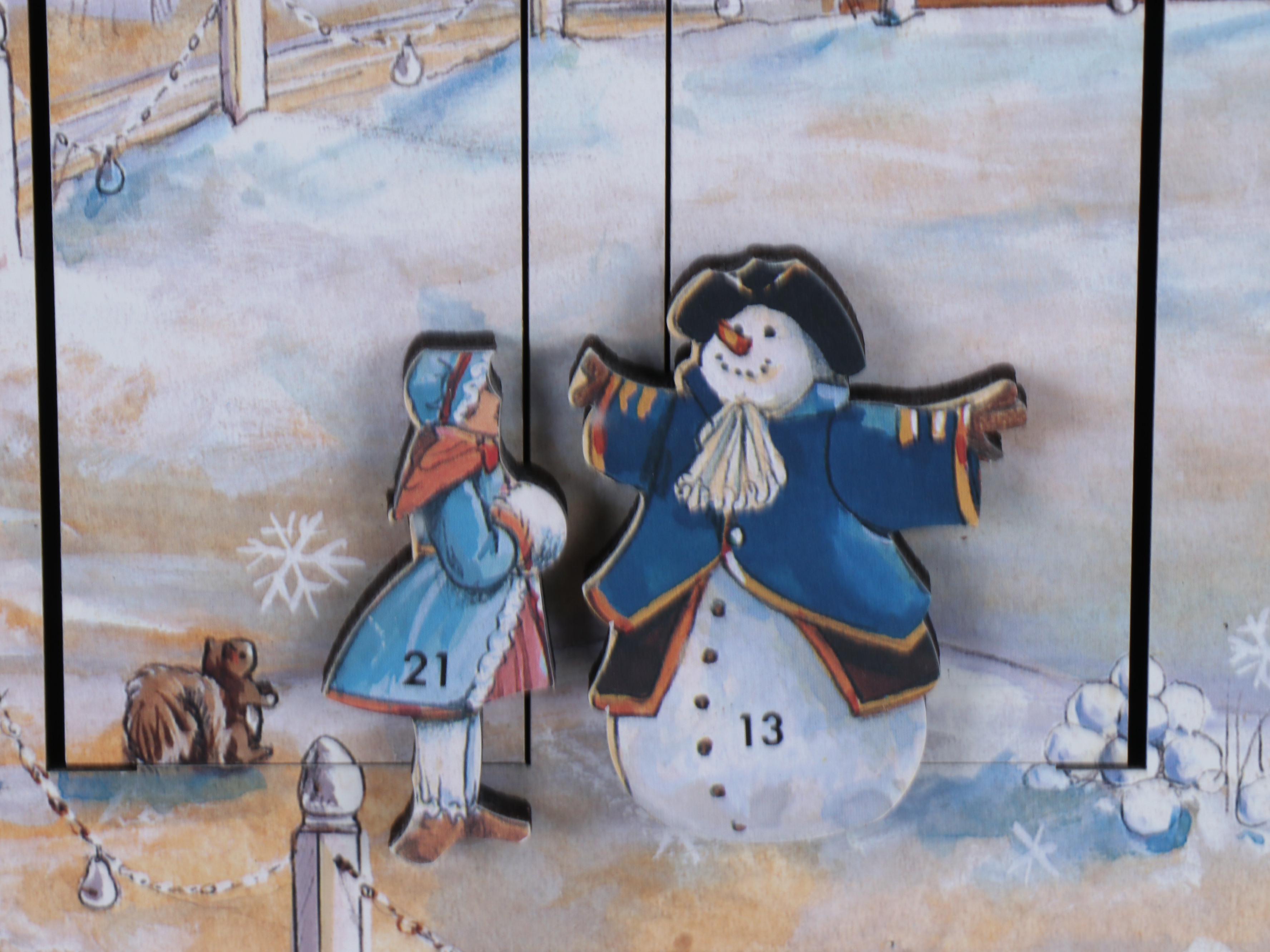 Byers' Choice  Wooden Mount Vernon Advent Calendar