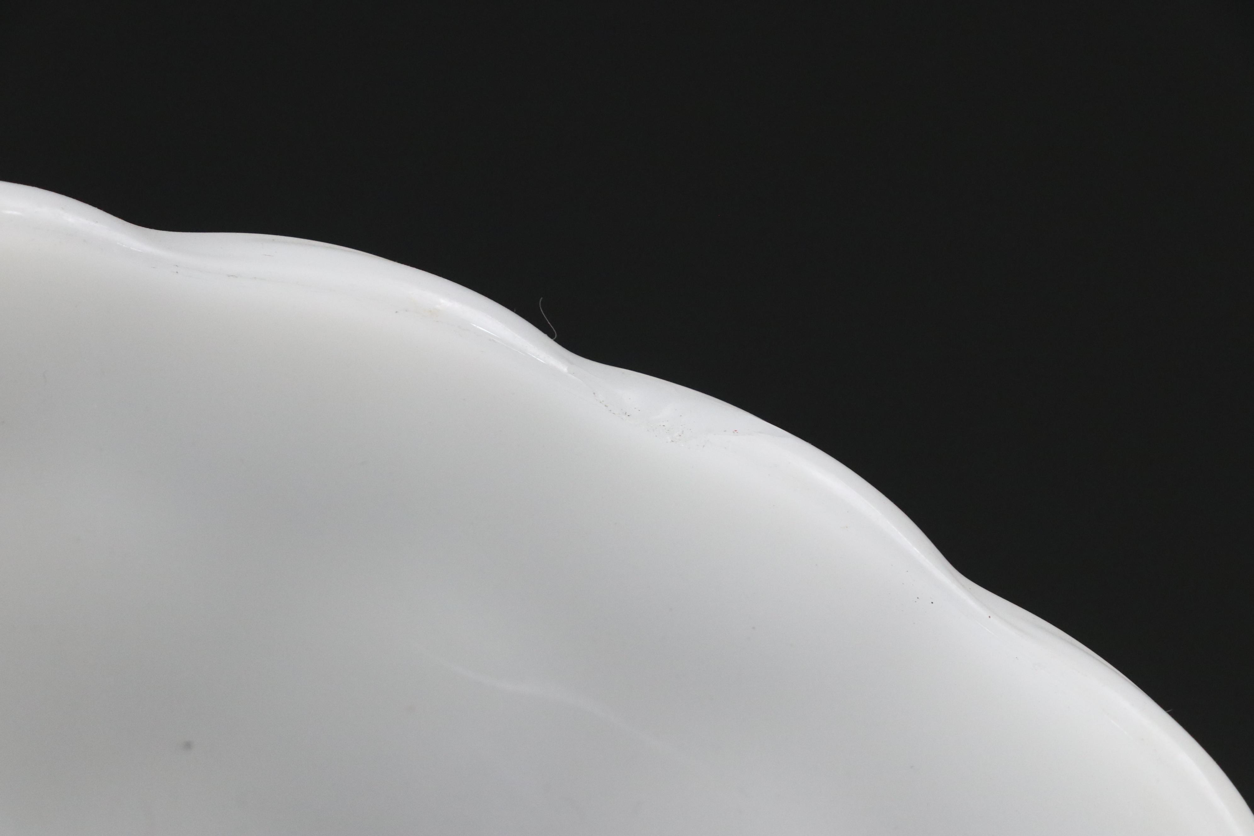 Indiana Glass "Rayed Flower" Cake Stand with Other Table Accessories, 20th C.