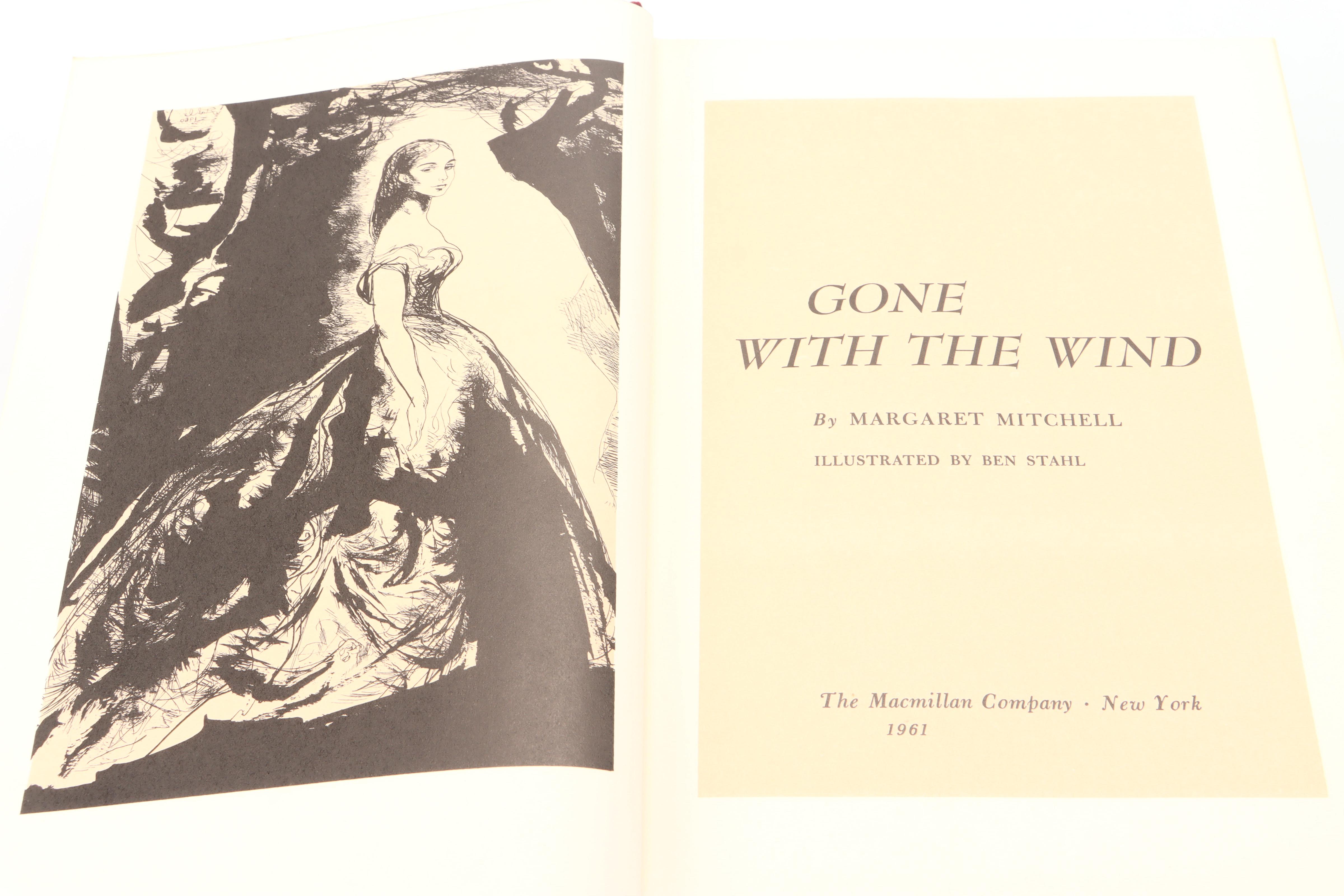 Illustrated Anniversary Edition "Gone with the Wind" by Margaret Mitchell, 1961