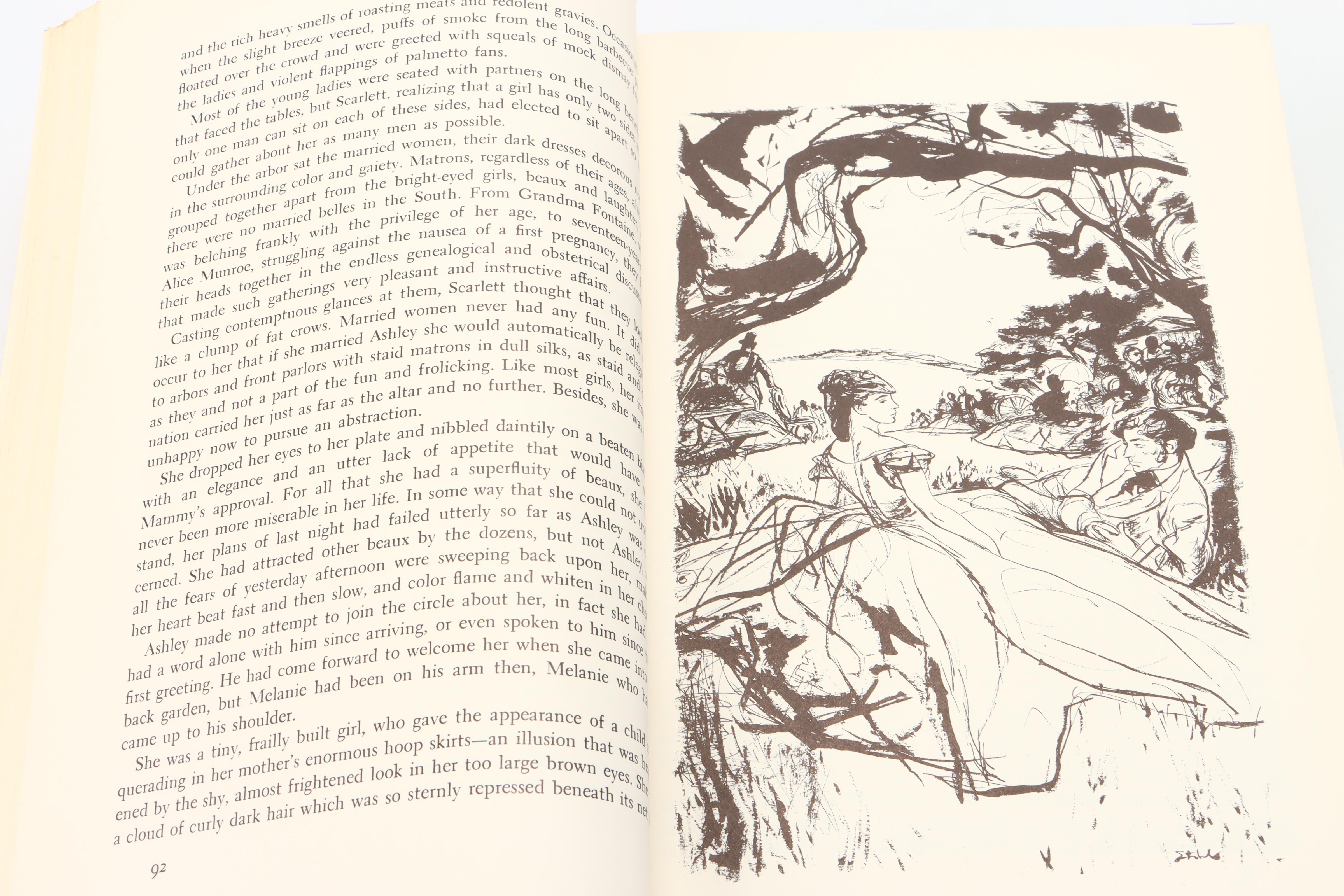 Illustrated Anniversary Edition "Gone with the Wind" by Margaret Mitchell, 1961