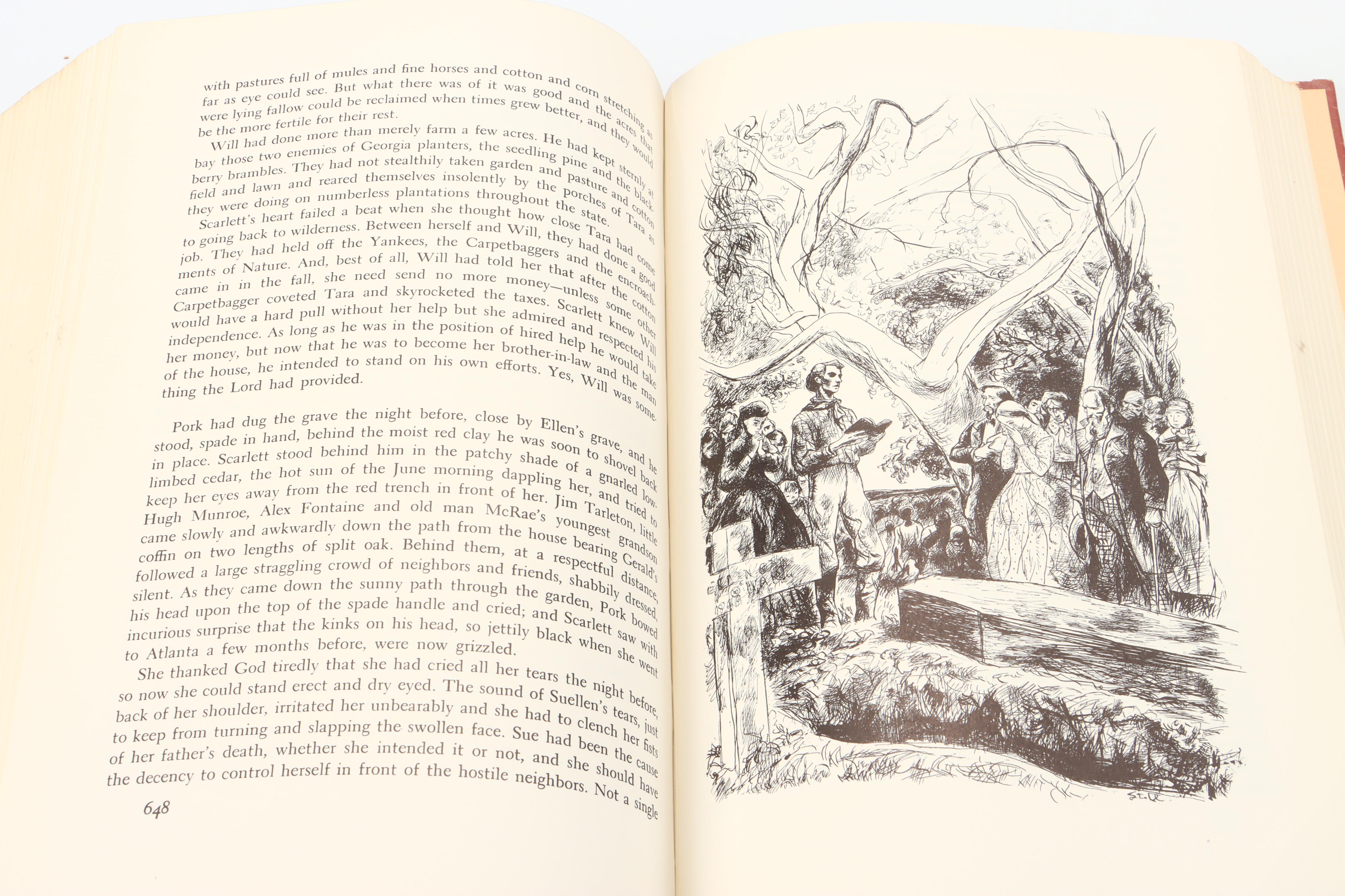 Illustrated Anniversary Edition "Gone with the Wind" by Margaret Mitchell, 1961