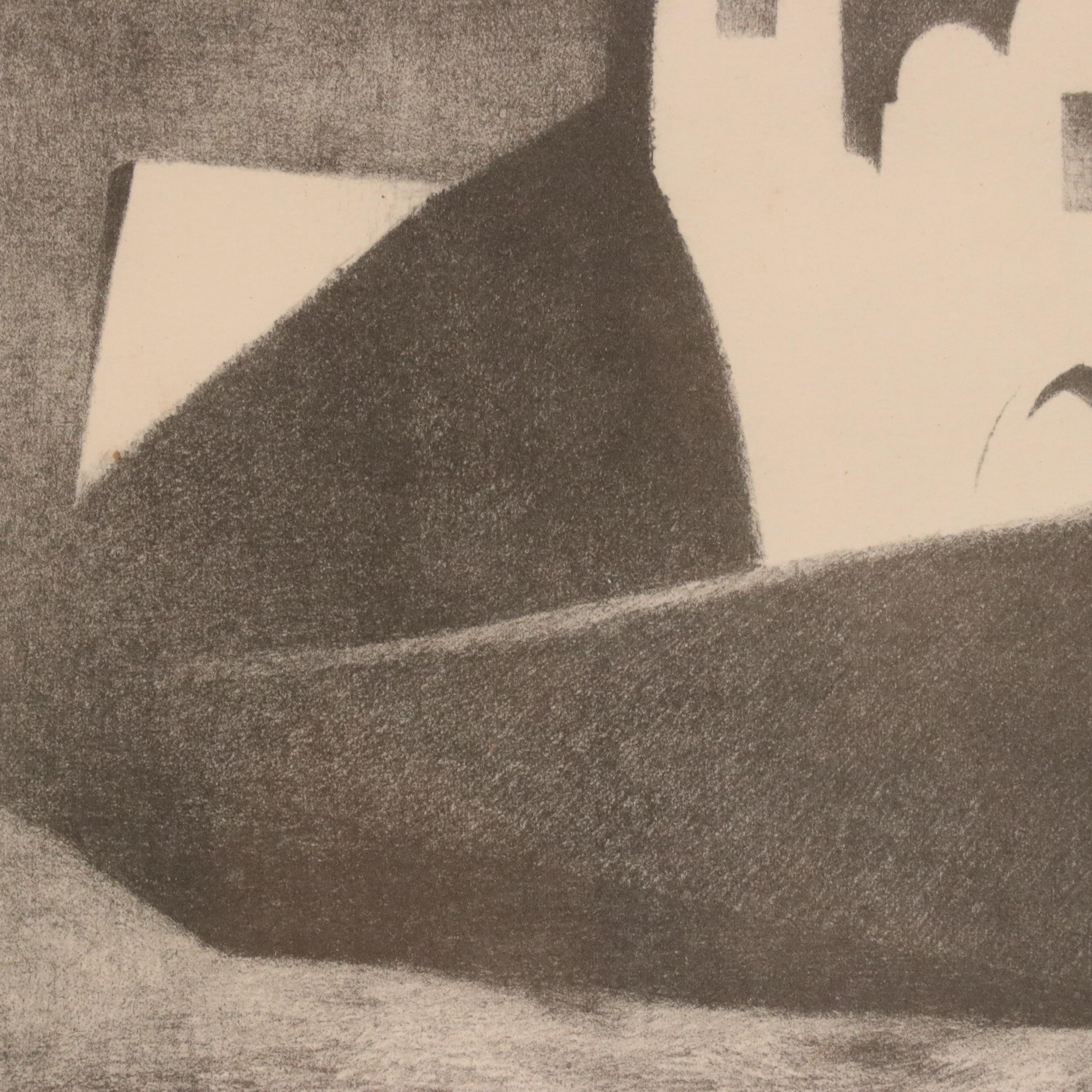 After Kenneth M. Adams Halftone "Ranchos de Taos Church - Moonlight"