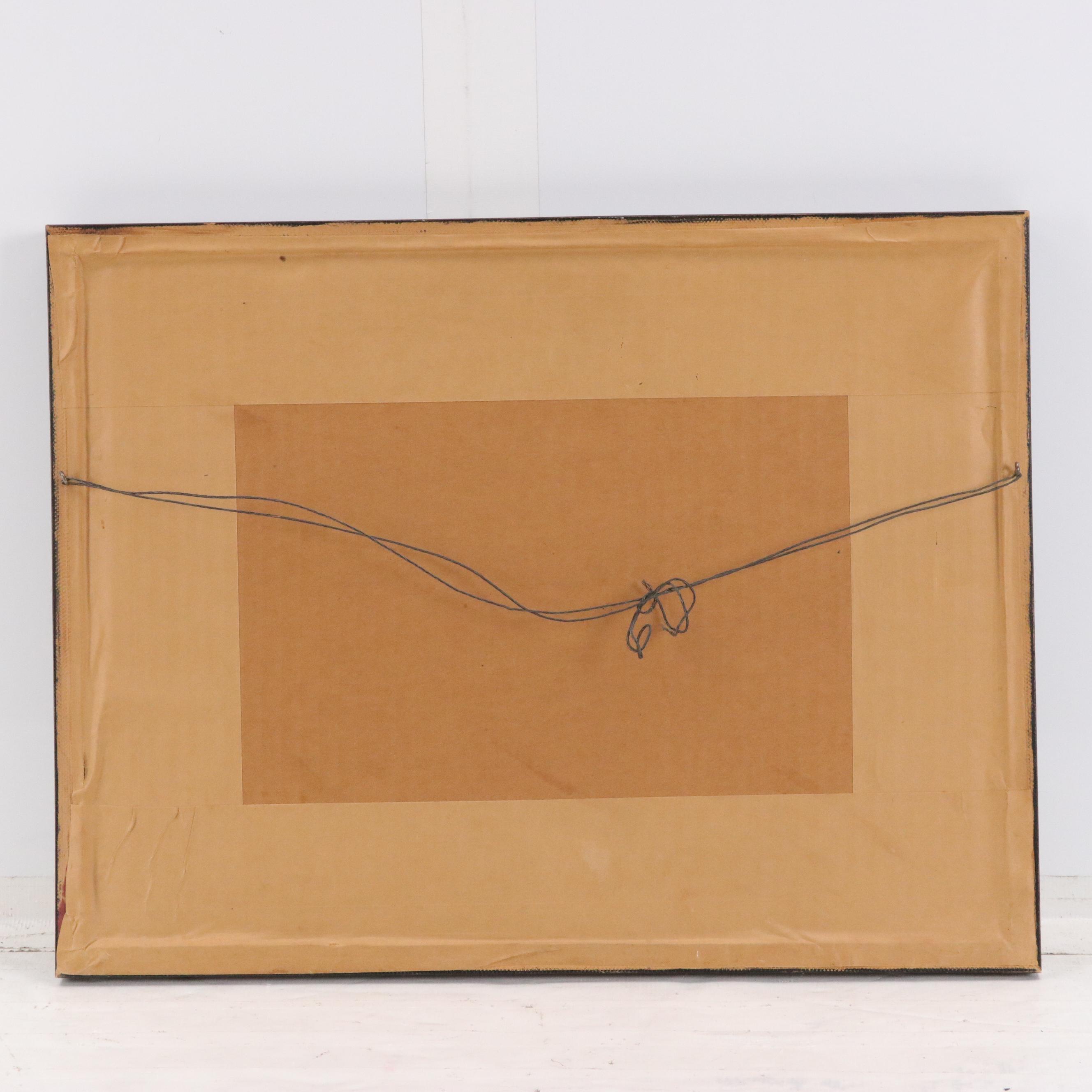 After Kenneth M. Adams Halftone "Ranchos de Taos Church - Moonlight"