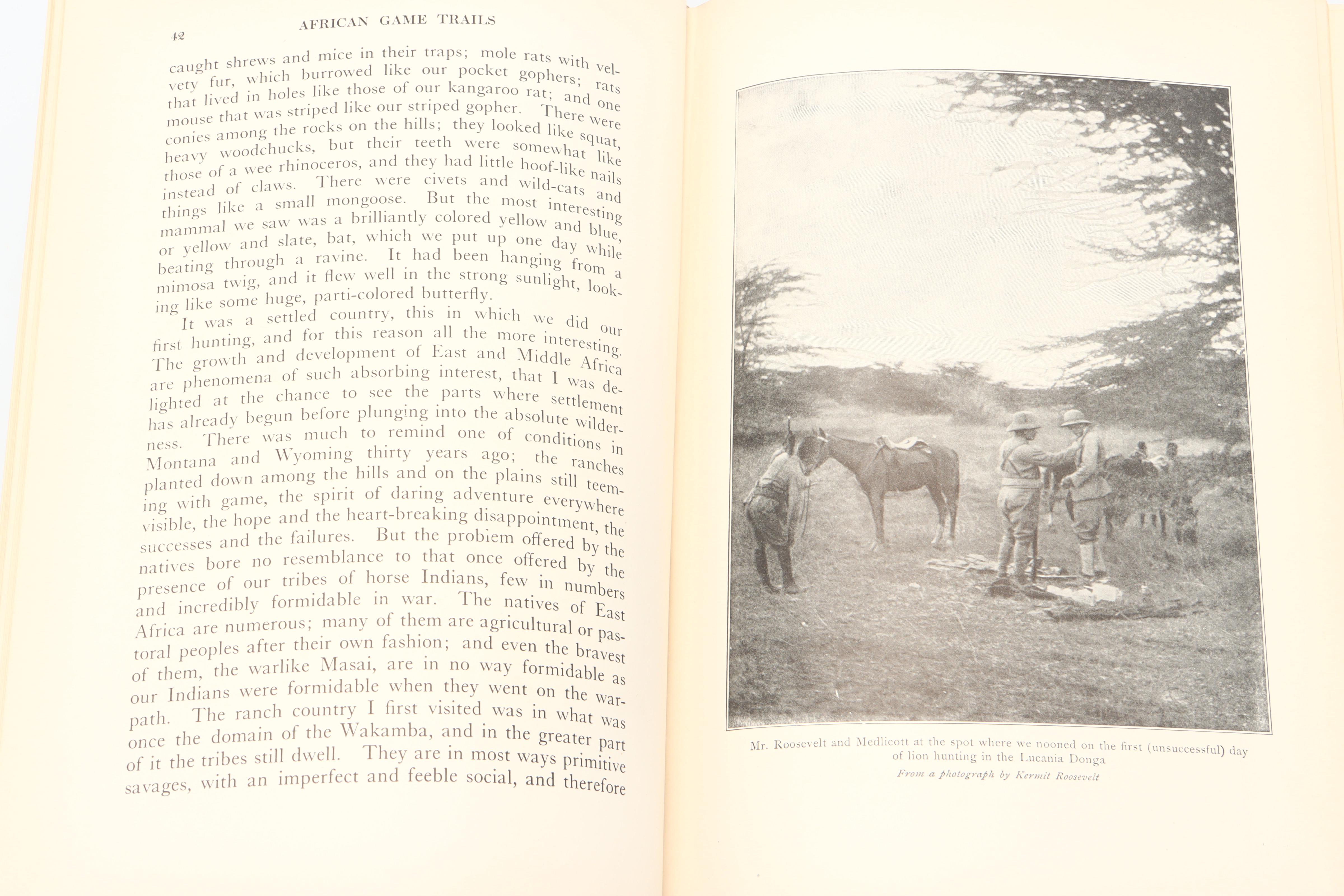 First Trade Edition "African Game Trails" by Theodore Roosevelt, 1910