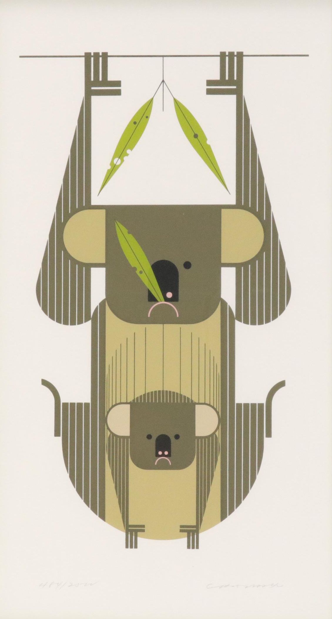 Charley Harper Serigraph "Down Under Down Under"