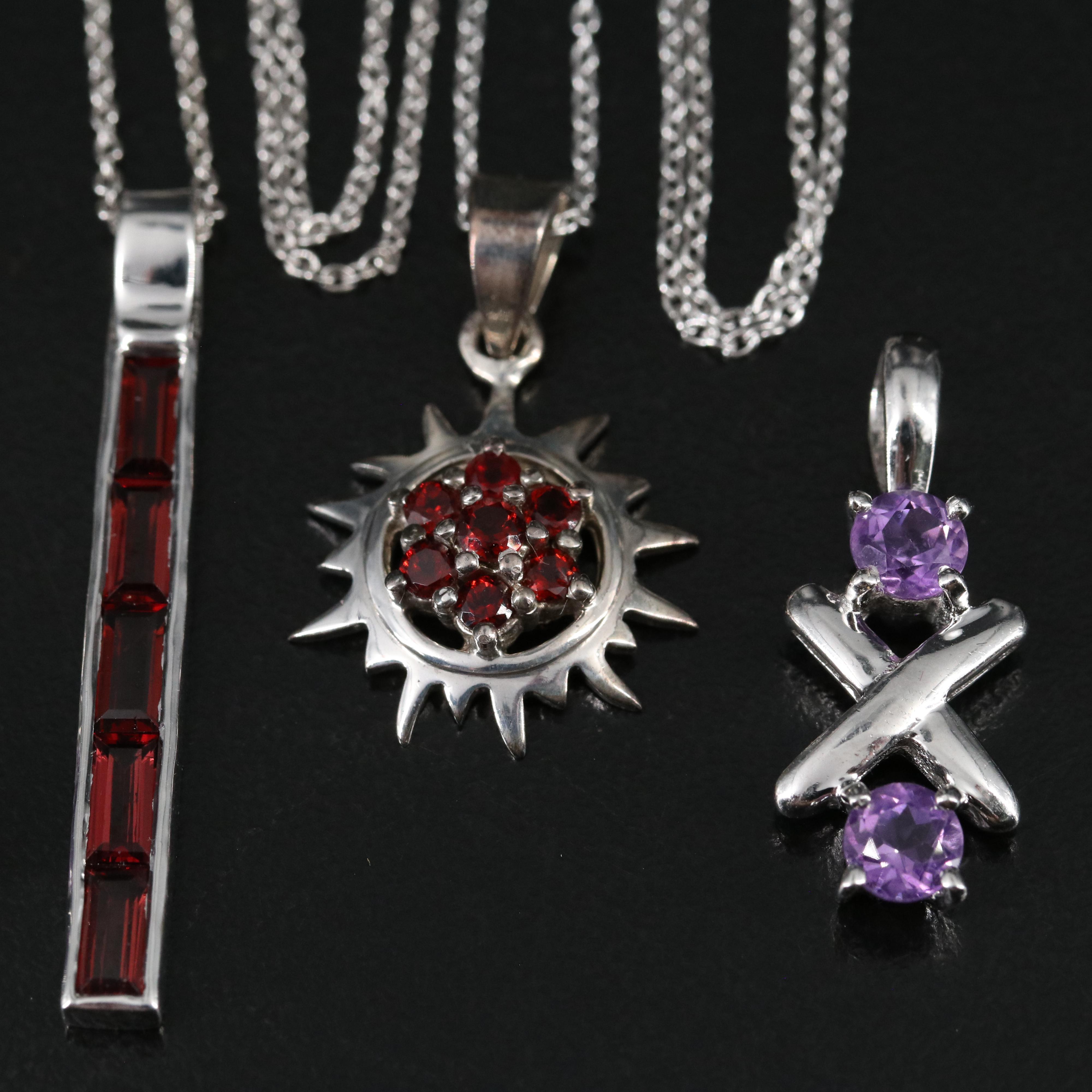 14 Assorted Sterling Silver Rings, Necklaces, Earrings, and Pendants