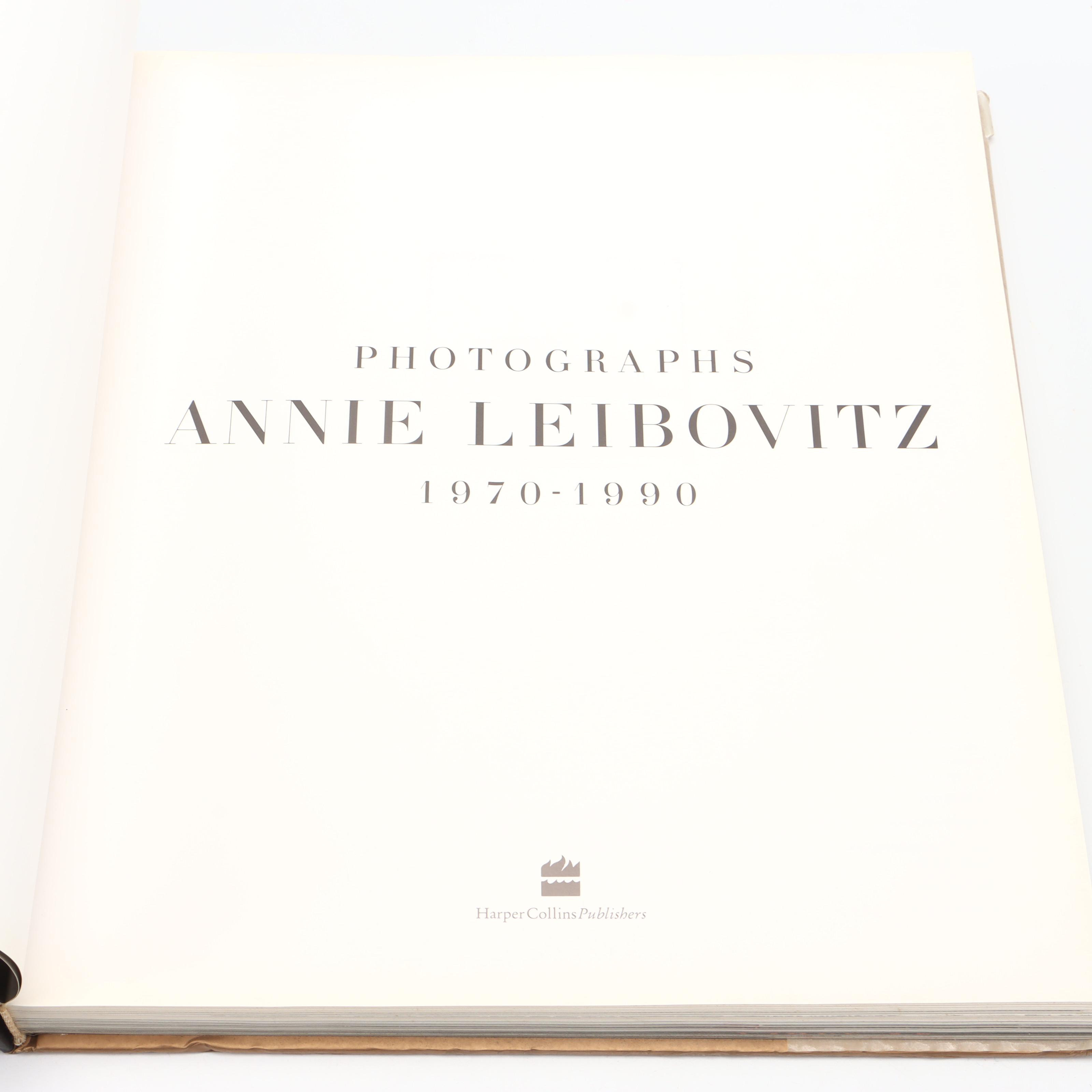 First Edition, First Printing "Photographs, 1970–1990" by Annie Leibovitz, 1991