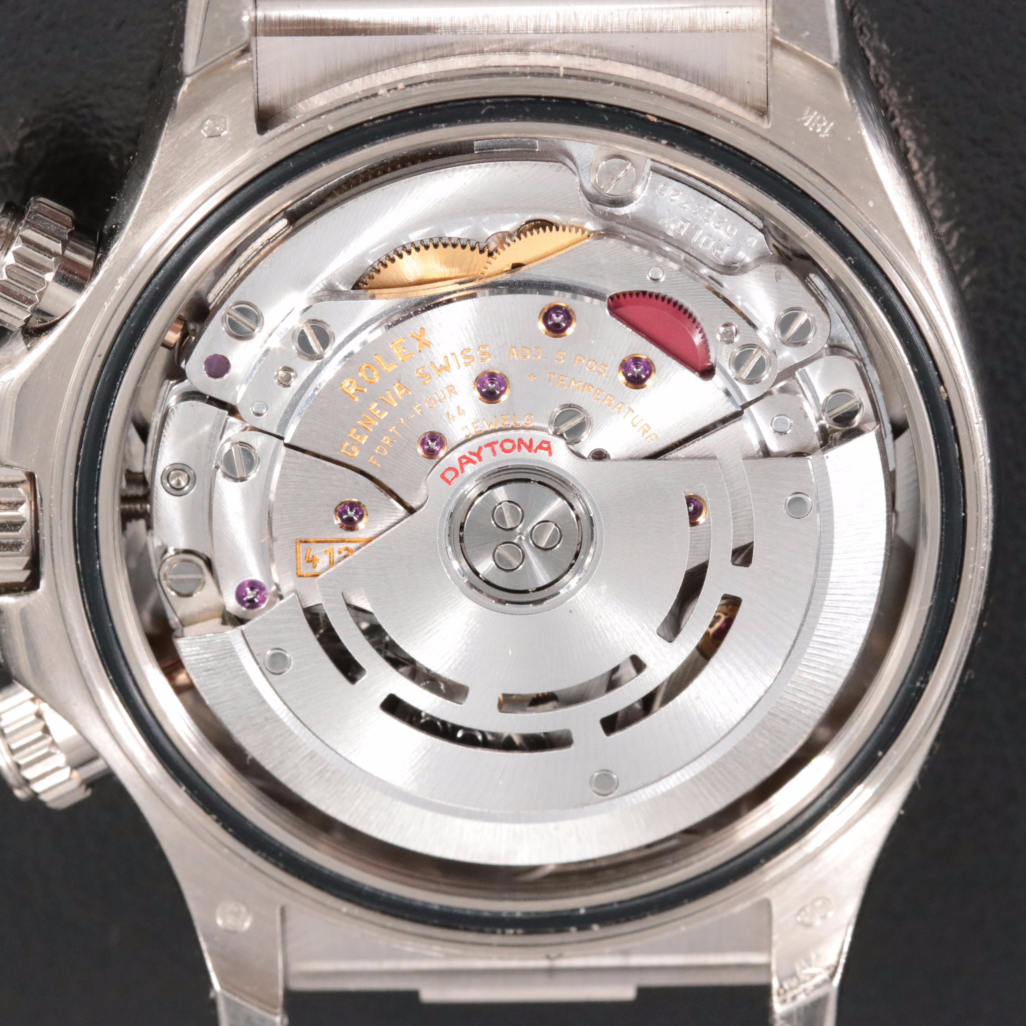 2002 Rolex Daytona Factory Diamond Black Dial Watch