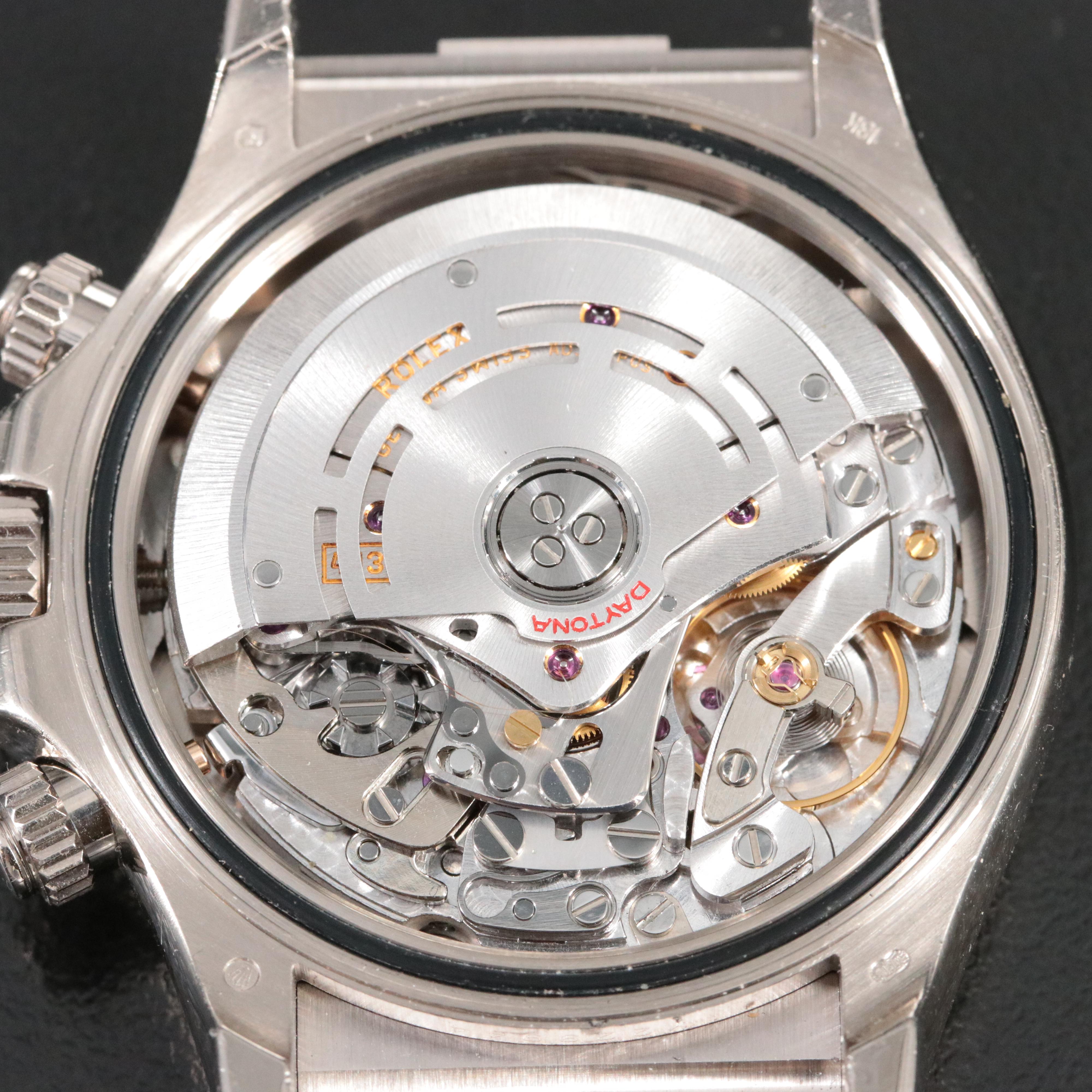 2002 Rolex Daytona Factory Diamond Black Dial Watch