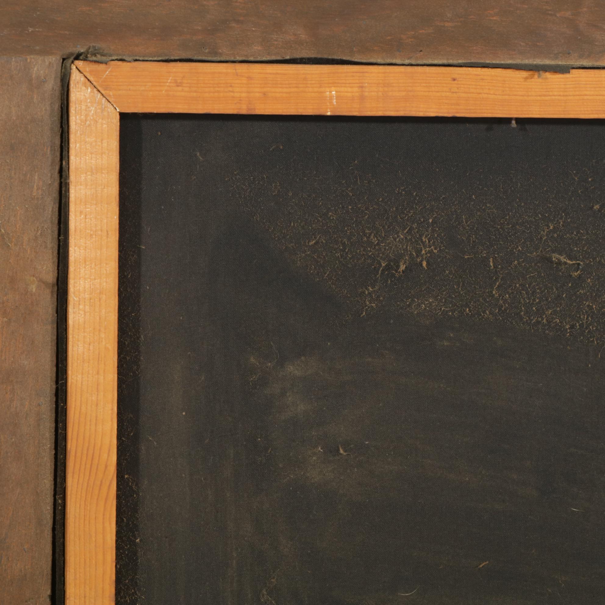 Velvet Painting of Nude Girl with Rose