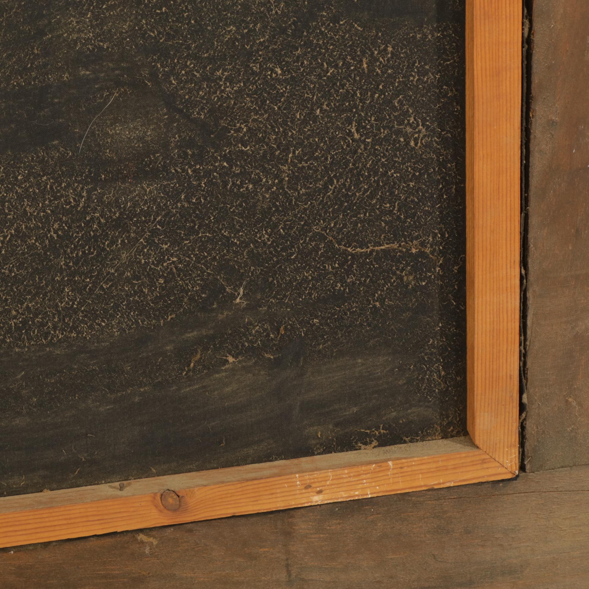 Velvet Painting of Nude Girl with Rose