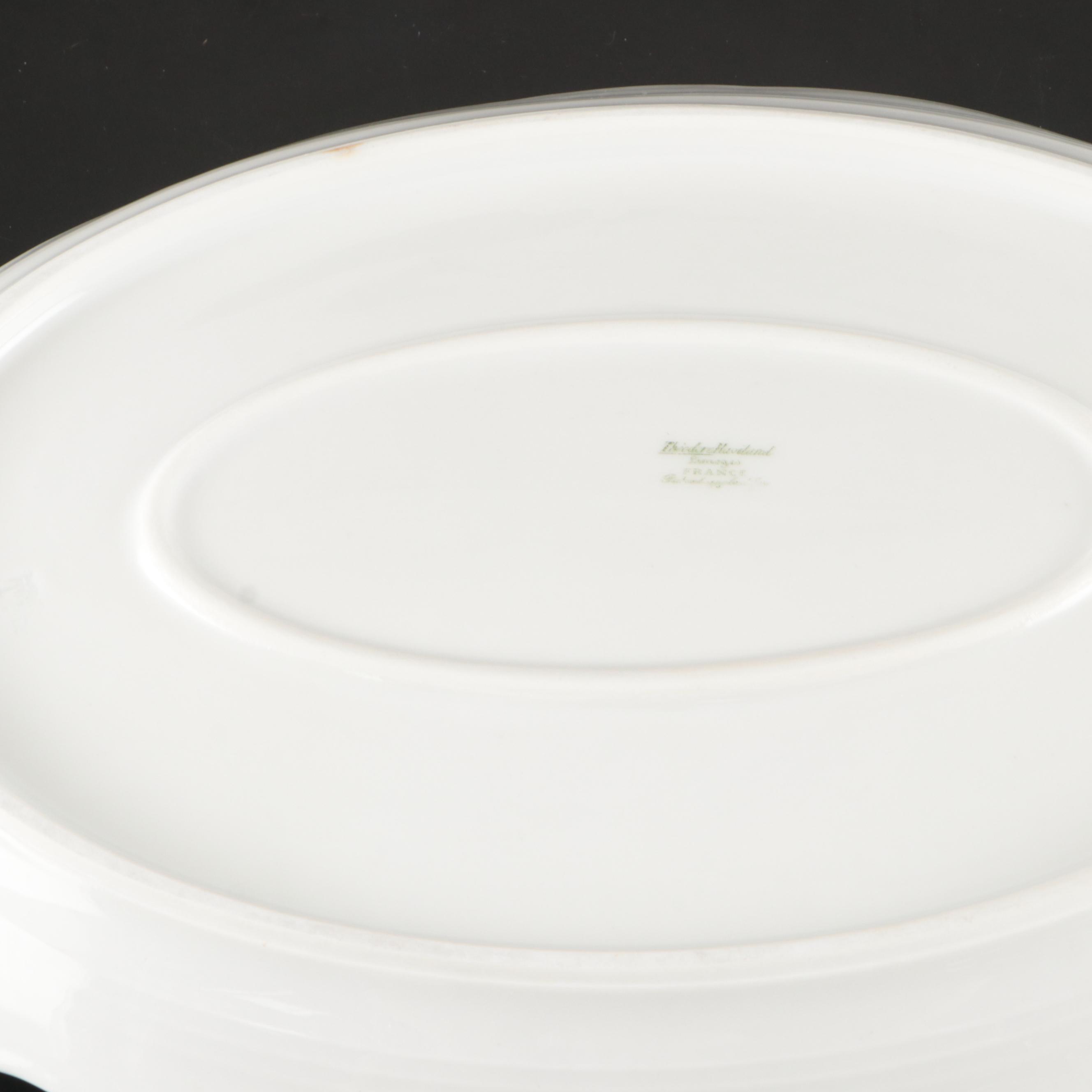 Theodore Haviland Limoges Porcelain Covered Vegetable Bowl and Serving Pieces