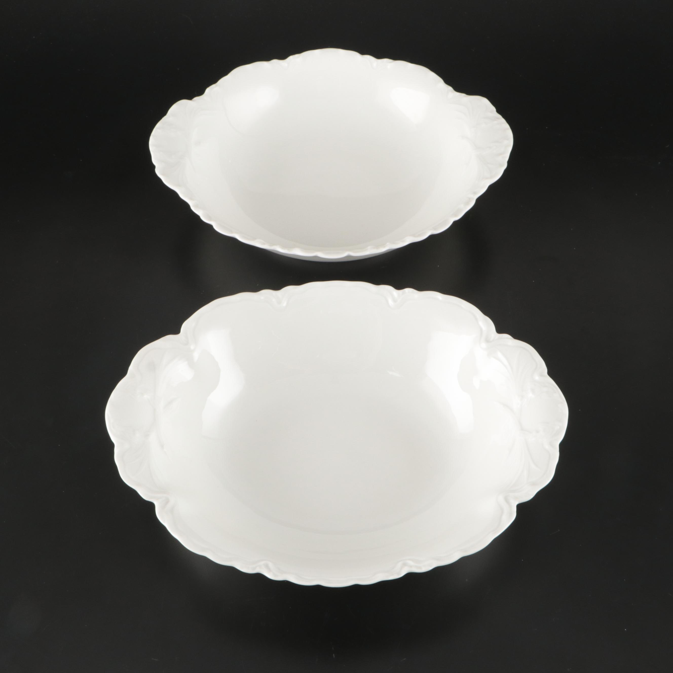 Theodore Haviland Limoges Porcelain Covered Vegetable Bowl and Serving Pieces